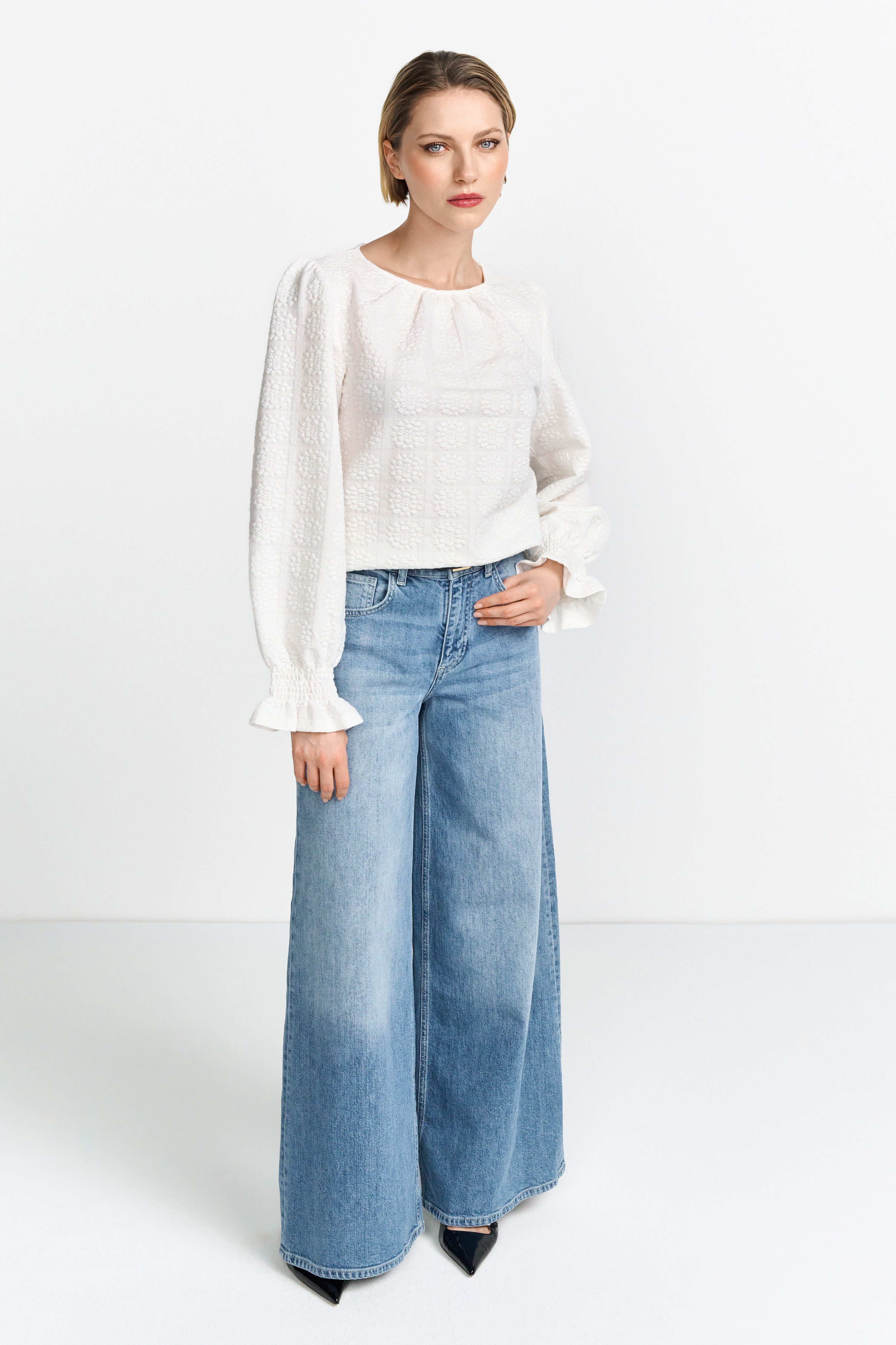 RICHROYAL Blusenshirt Mit Verschluss im Rücken günstig online kaufen