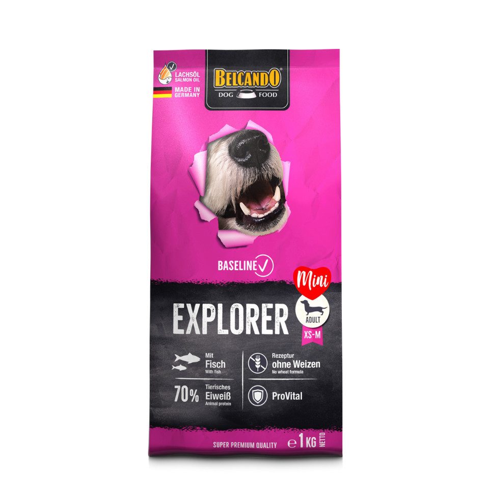 Belcando Baseline Explorer - hochwertiges Trockenfutter für kleinere Rassen, Trockenfutter für: Hunde