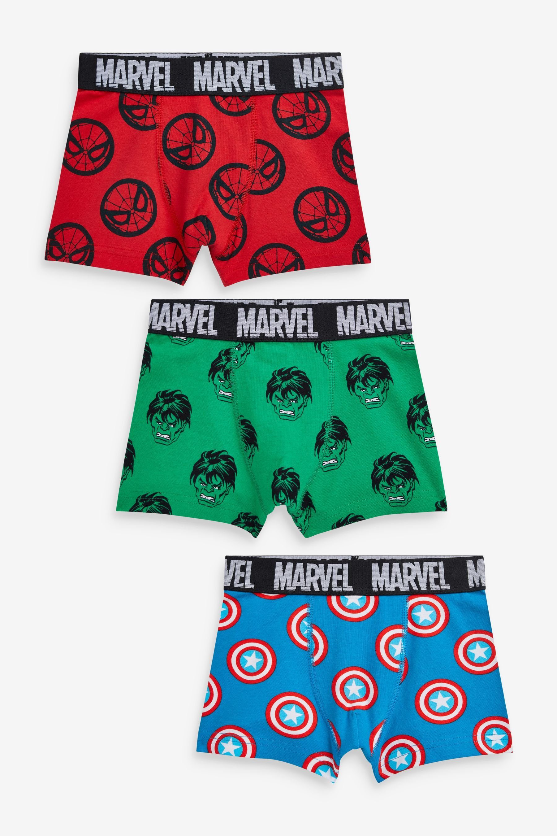 Next 3er-Pack (3-St) Trunk Logo Unterhosen im Marvel