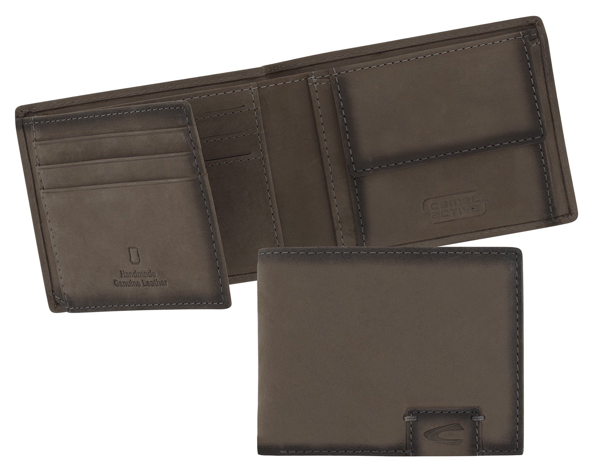 Jeans Used-Look wallet, im DALLAS Geldbörse active camel grey