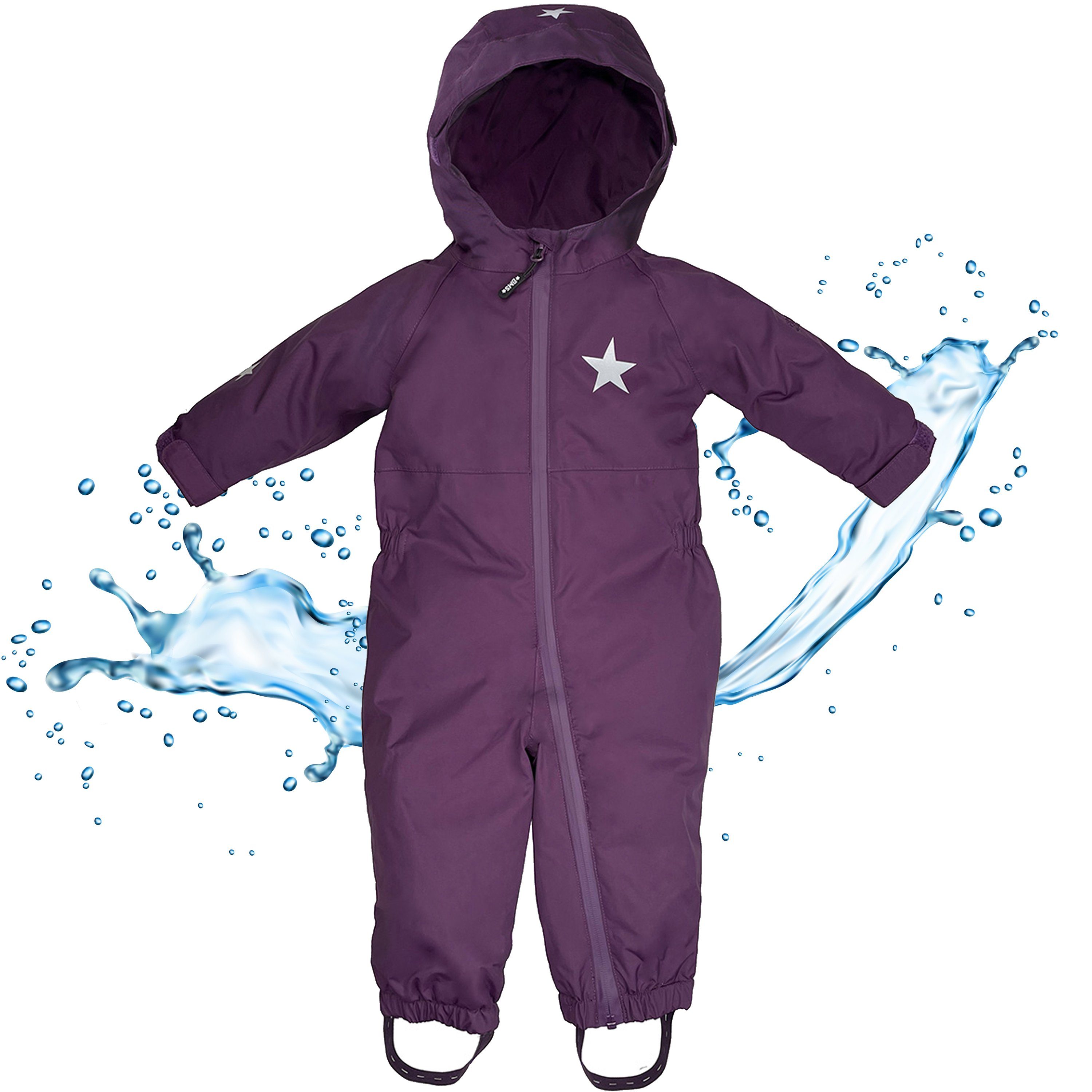 BMS Regenoverall Regenanzug für Kinder 100% wasserdicht & atmungsaktiv - PFC frei im praktischen Design