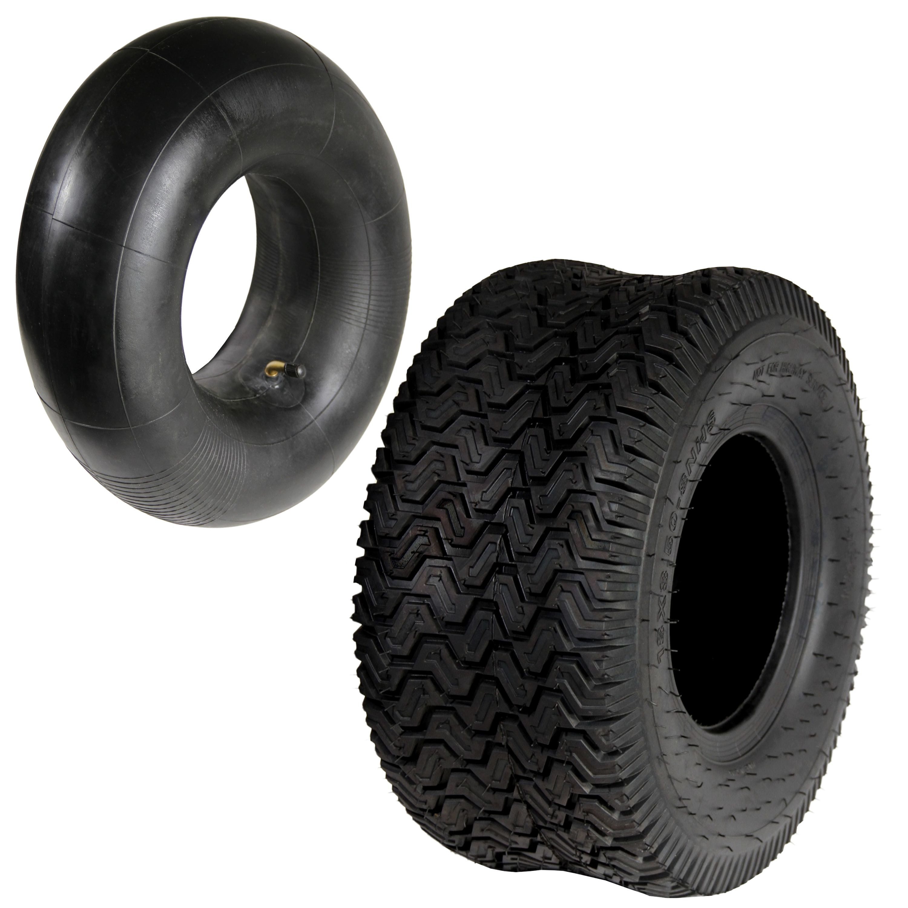 HELO24 Ersatzrad 1x Reifen inkl. Schlauch 18x8.50-8 Rasentraktor Reifendecke 4pr S2 (1 St)