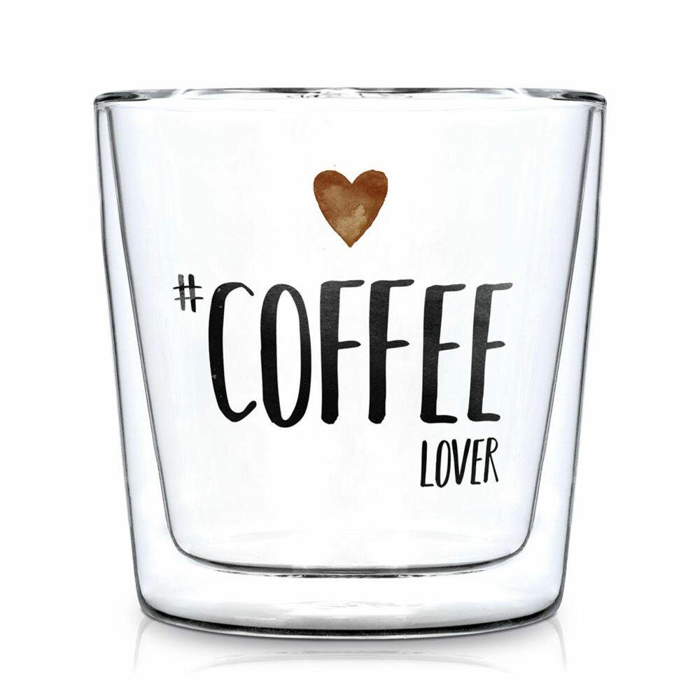 PPD Teeglas Doublewall Coffee Lover Trendglas 300 ml, Borosilikatglas