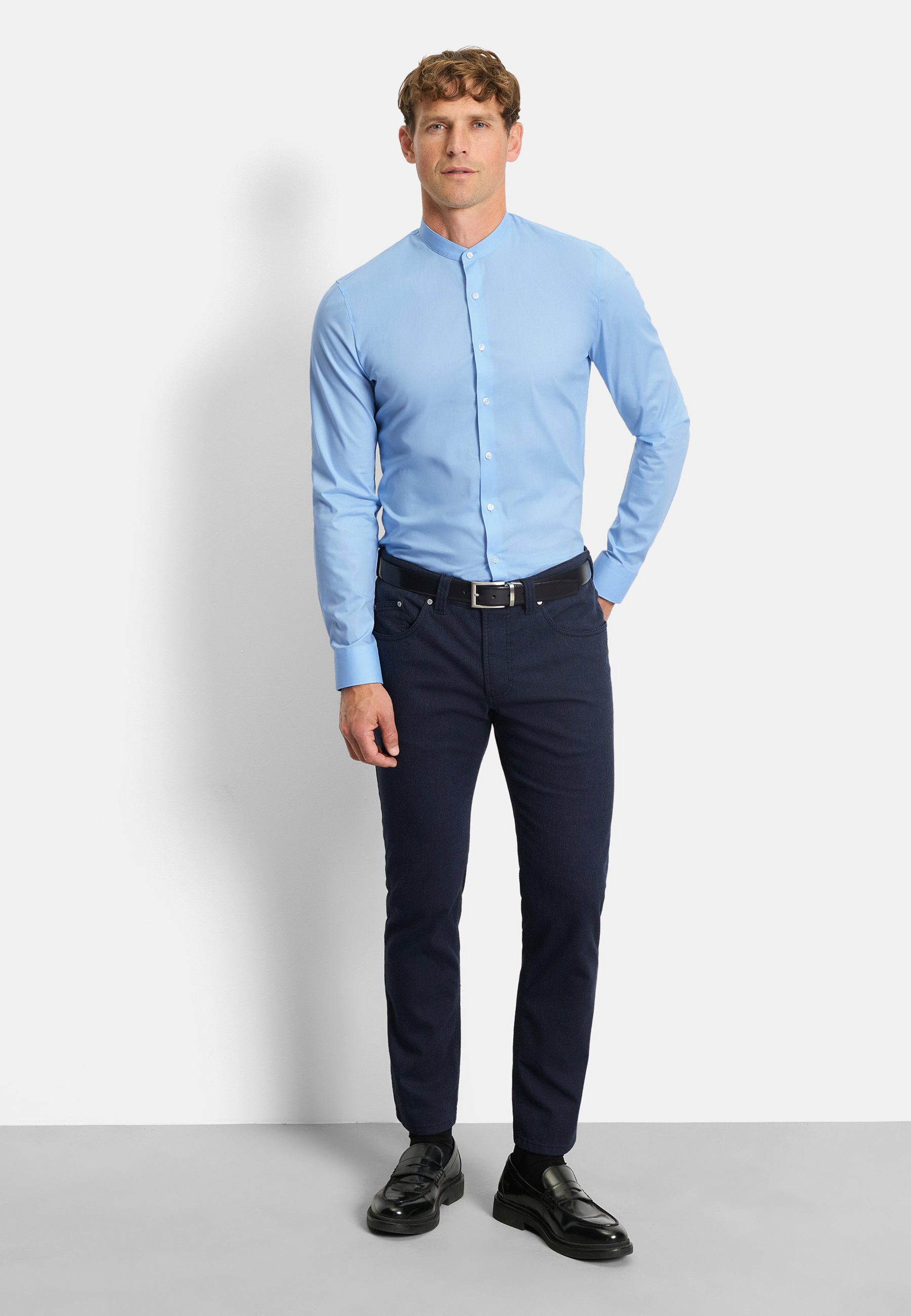 OLYMP Businesshemd OLYMP No. Six, super slim, Businesshemd, Stehkragen
