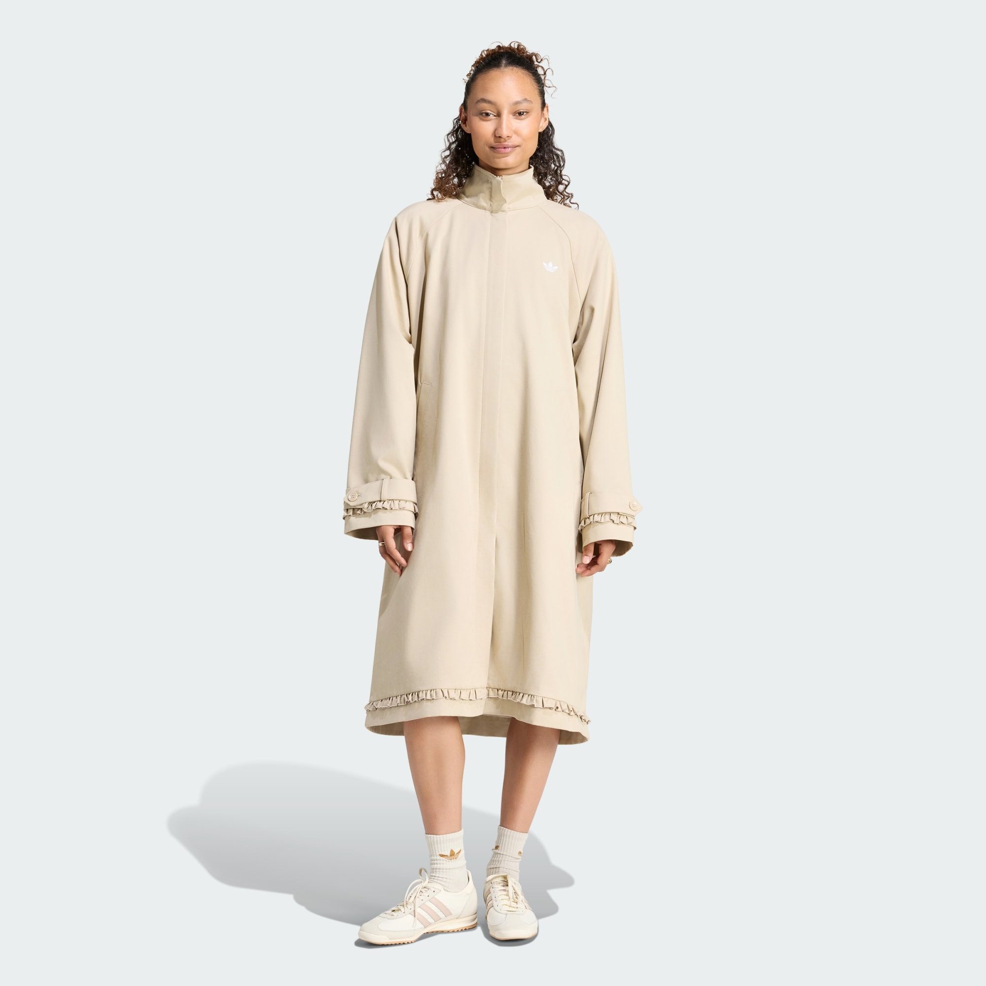 adidas Originals Funktionsmantel TRACK TOP COAT, FALTENDETAILS (1-tlg)
