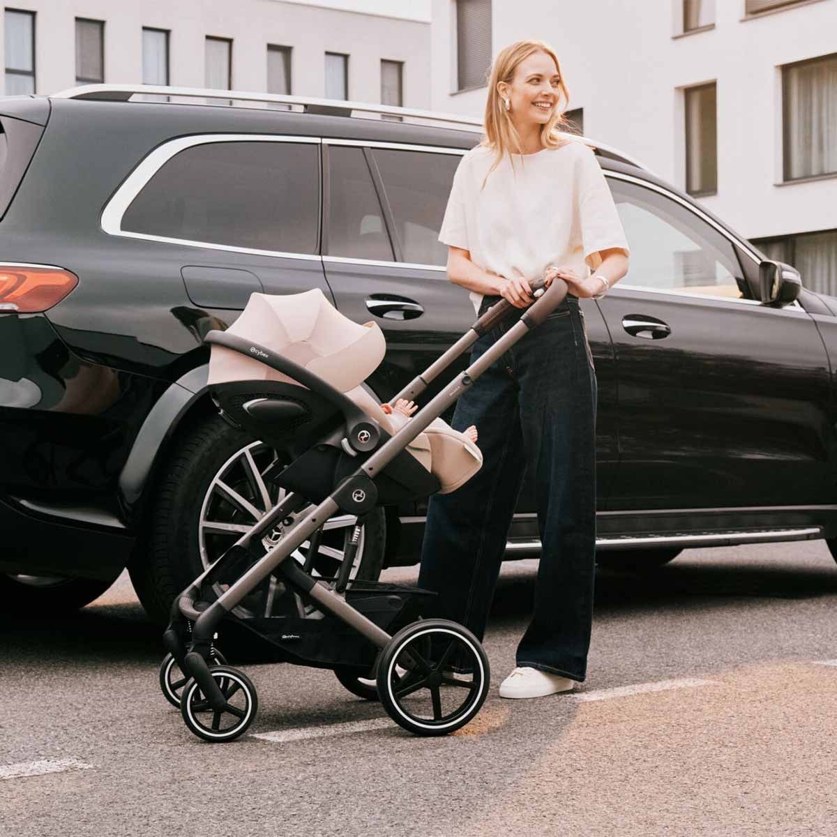 Cybex Kombi-Kinderwagen Balios Erstausstattungs-Set, (Travel-System ab Geburt, 9-tlg), mit Babywanne und Babyschale