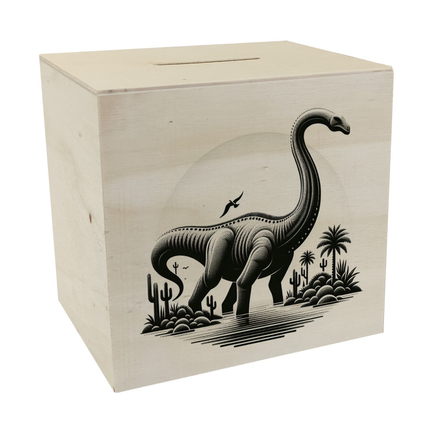 Spardose Brachiosaurus Spardose aus Holz