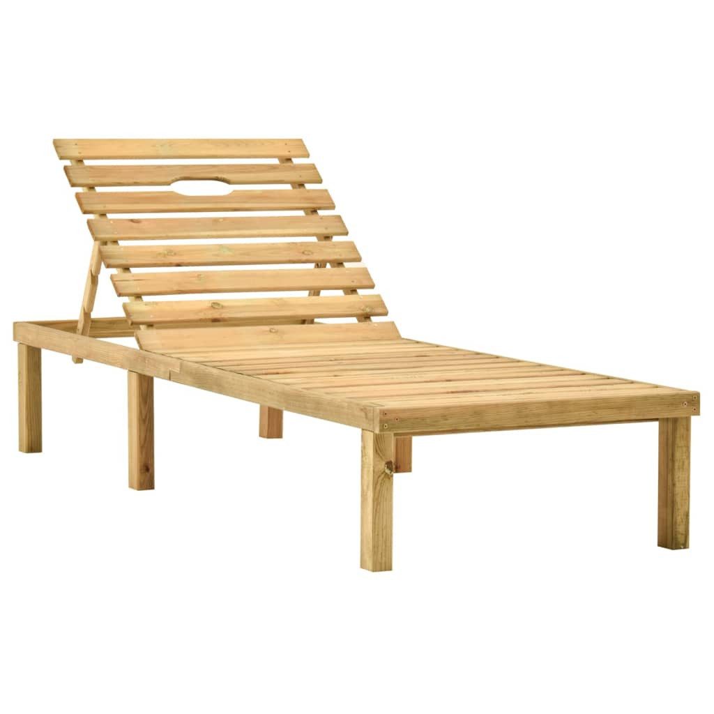 DOTMALL Gartenliege Sonnenliege Kiefernholz Imprägniert günstig online kaufen
