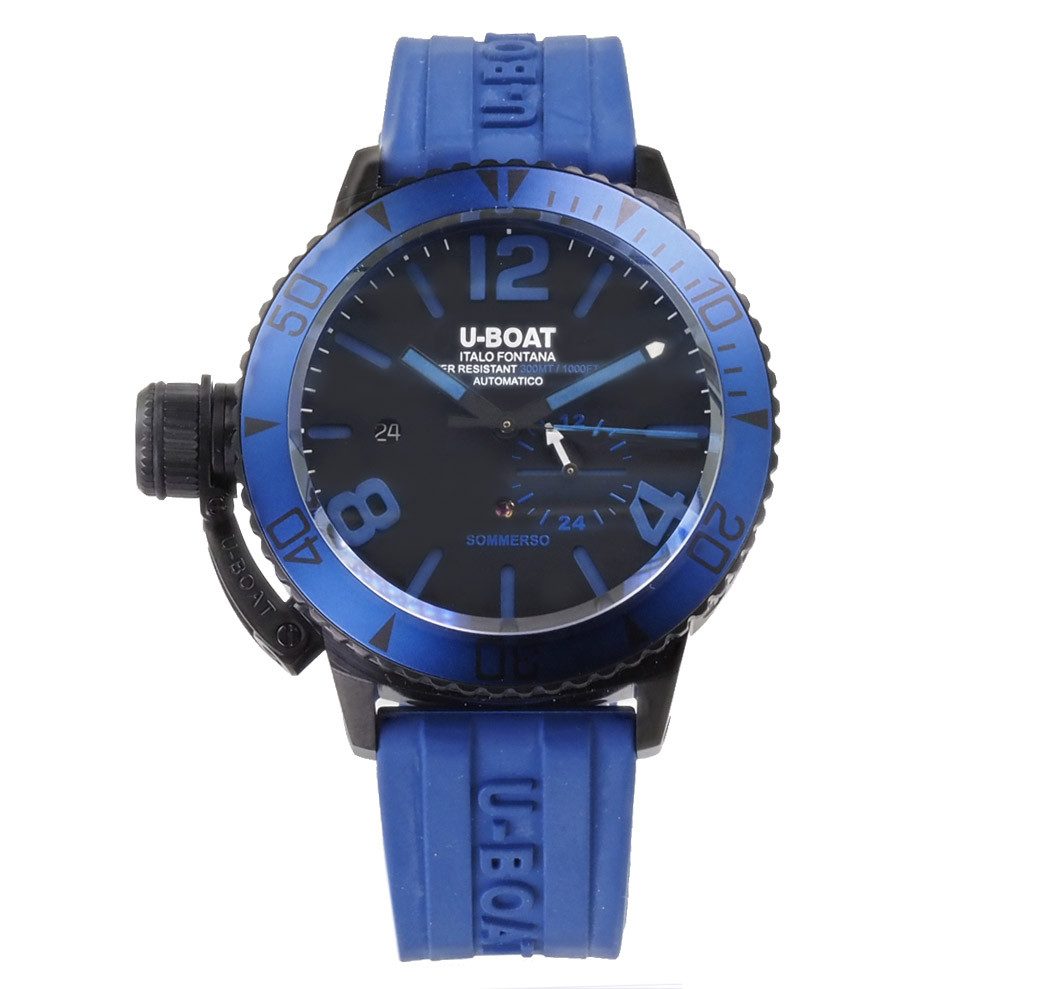 U-Boat Automatikuhr 9669 Sommerso Blue IPB Limitiert Herren Uhr 46mm Ø Sommerso Blue, Limitiert auf 50 Stück