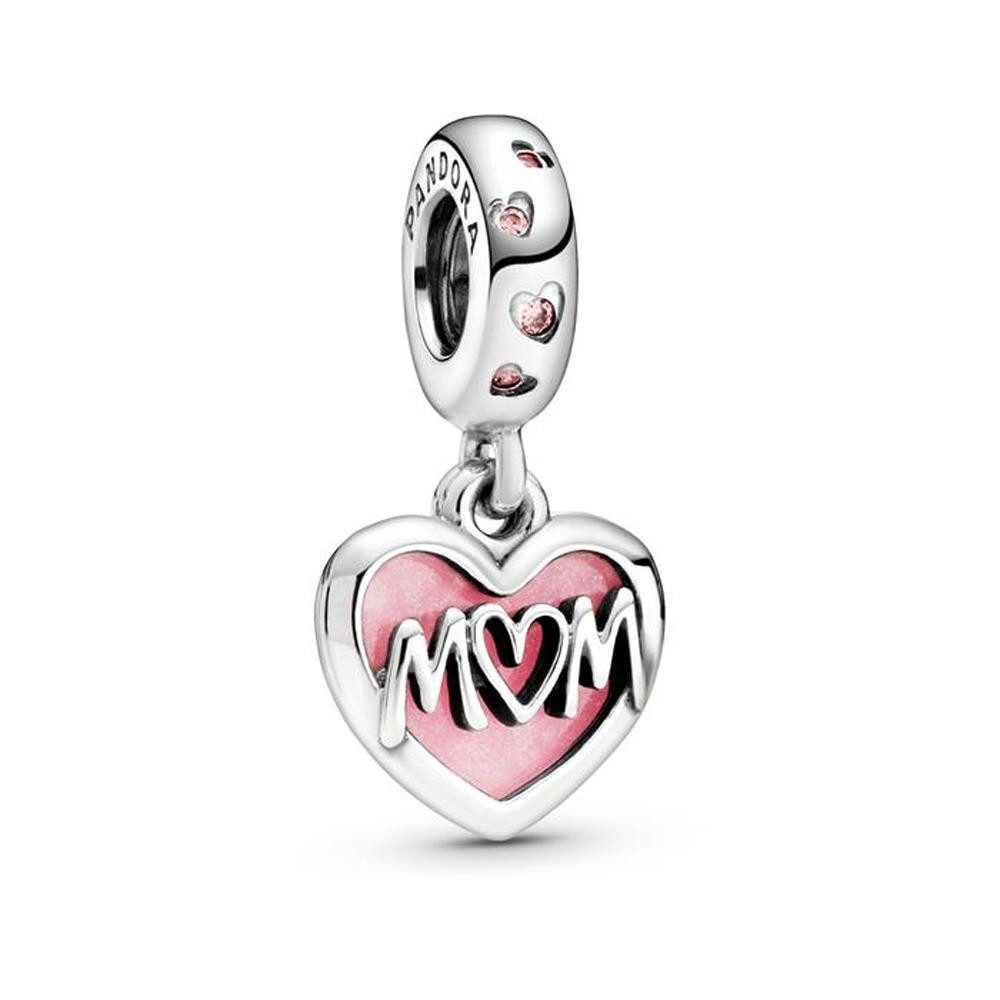 Charm-Einhänger PANDORA Charm "Mom" Herz 798887C01