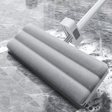 yozhiqu Wischmopp Flachwischmopp, 360° drehbarer Reinigungswischer, 45 cm verstellbarer, Bodenwischmopp mit 8 Wischtüchern, multifunktionaler Flachwischmopp