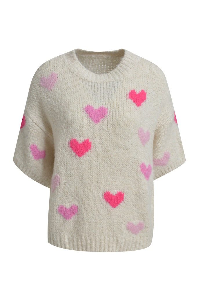 HeartKiss Strickpullover PULLOVER KNIT WITH HEARTS günstig online kaufen
