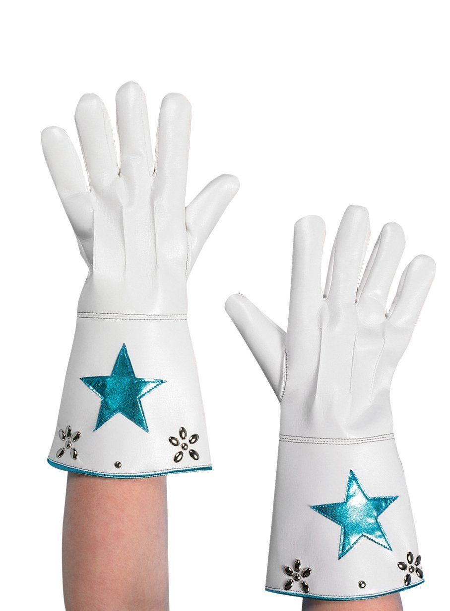 Metamorph Kostüm Rodeo Handschuhe weiß, Cowboyhandschuhe für die Vegas-Westernshow