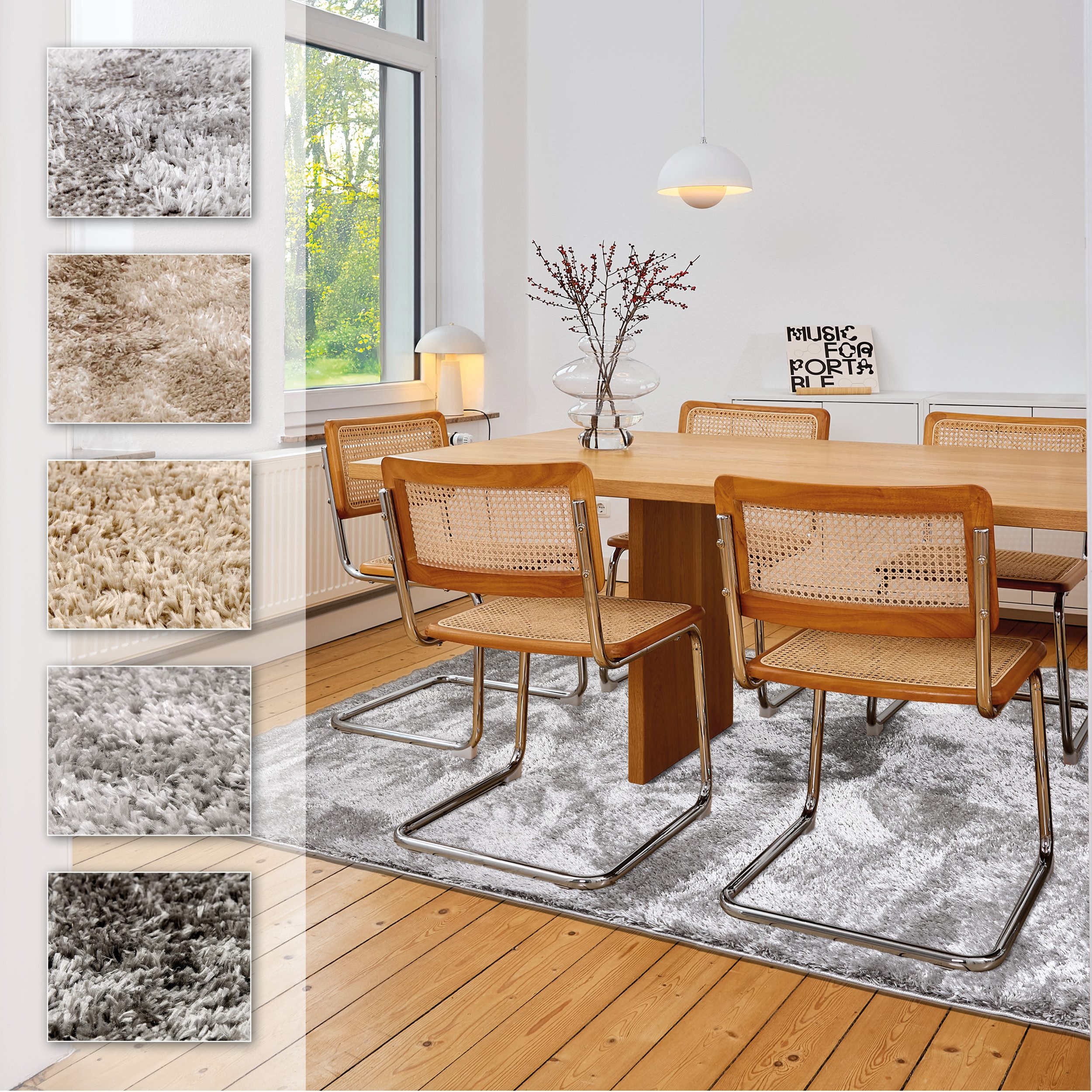 ASTRA Hochflor-Teppich Paulie 250, rechteckig, Höhe: 25 mm, weicher Langflor, Shaggy, Wohnzimmer, Schlafzimmer