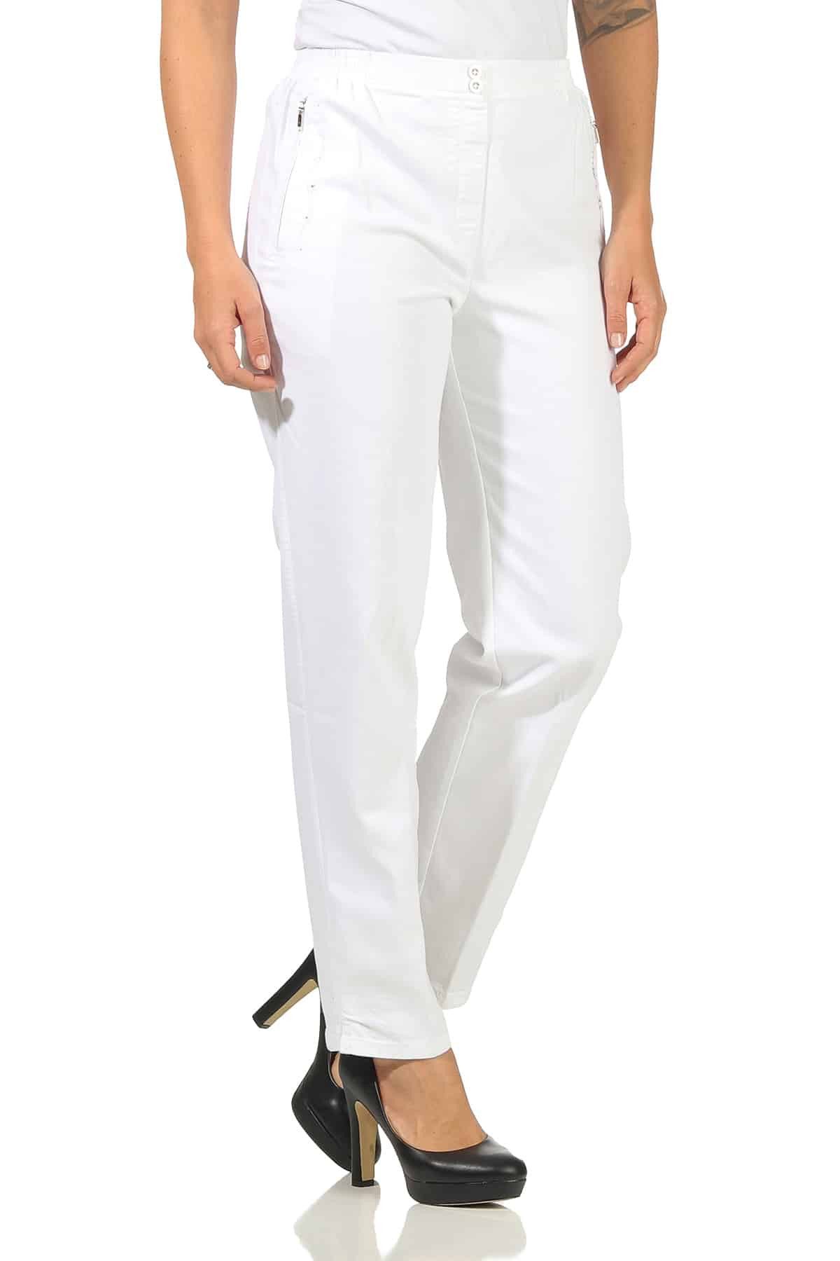 Aurela Damenmode Straight-Jeans Stretch Джинсы Damen Schlupfhose Kurzgröße Джинсыhose Denim mit Gummizug, Размер 36 bis 54