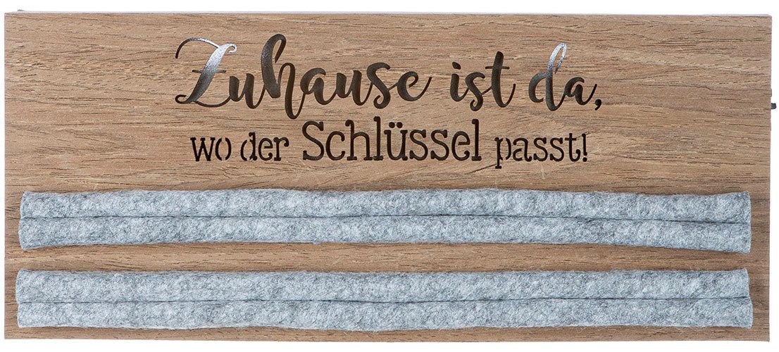 GILDE Schlüsselkasten LED Schlüsselbrett mit Spruch (1 St) günstig online kaufen