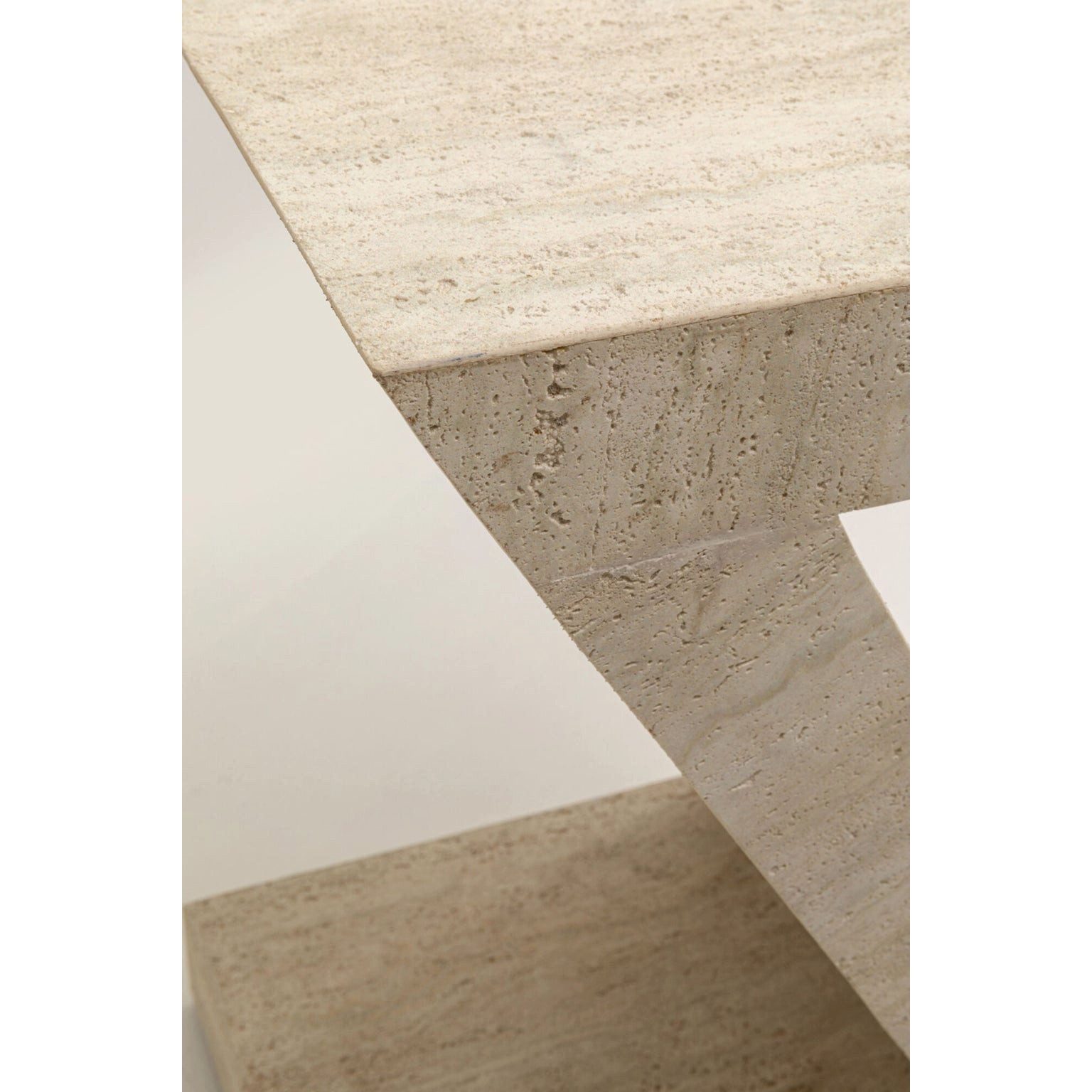 Kare Design Beistelltisch Travertino, Travertin-Steinoptik
