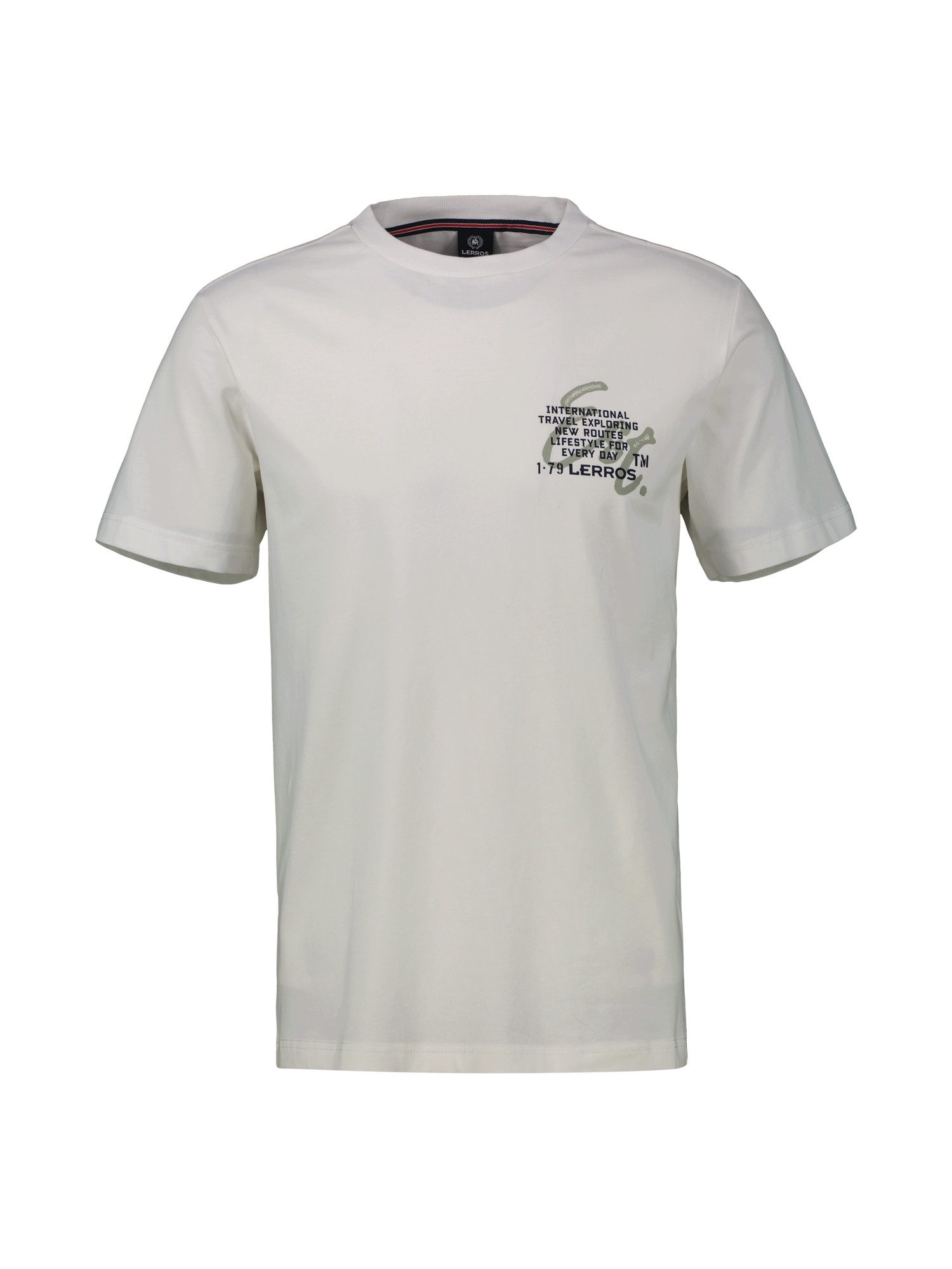 T-Shirt T-Shirt mit Brustprint in Großen Größen