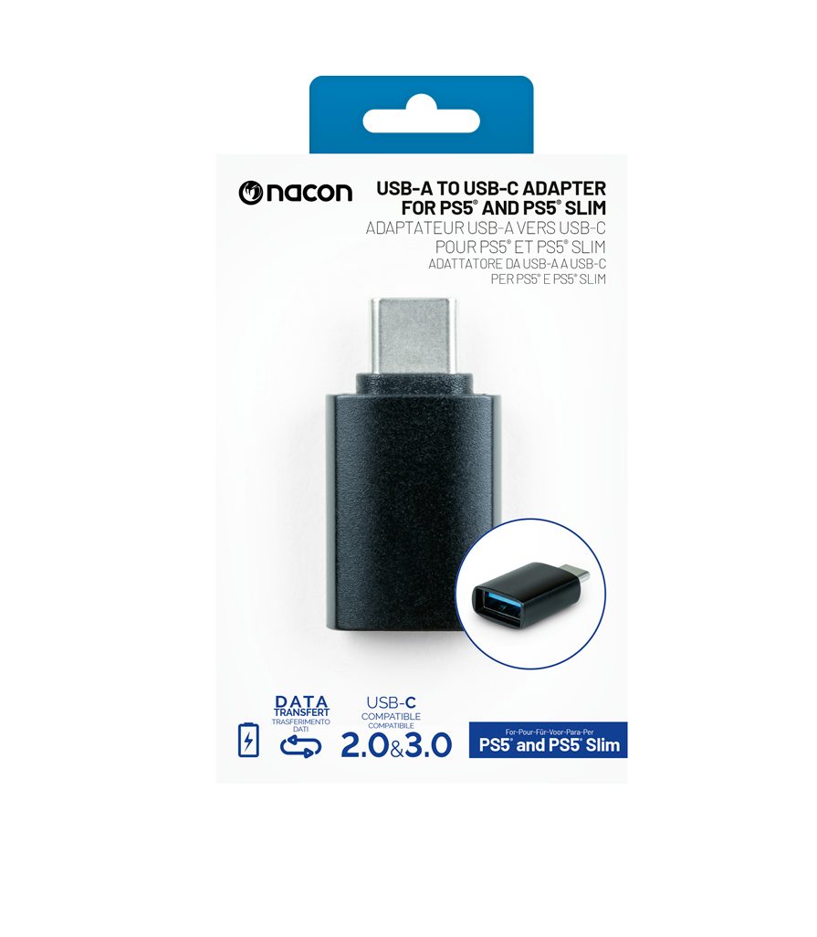 nacon NACON USB-Adapter [USB-A/USB-C, black] Gaming-Adapter