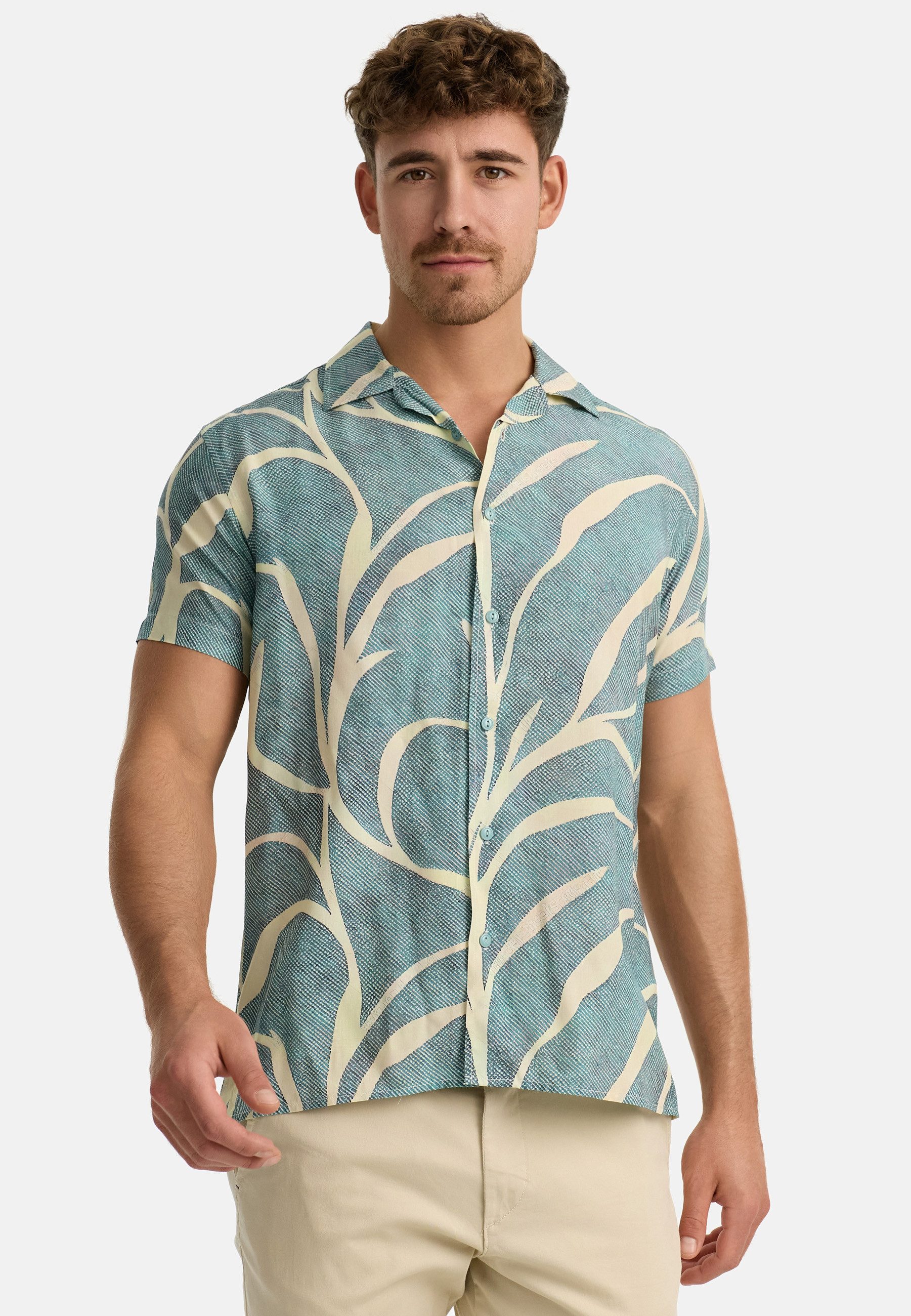 Indicode Kurzarmhemd Herren INMilky Herrenhemd Kurzarm aus angenehm kühlend günstig online kaufen