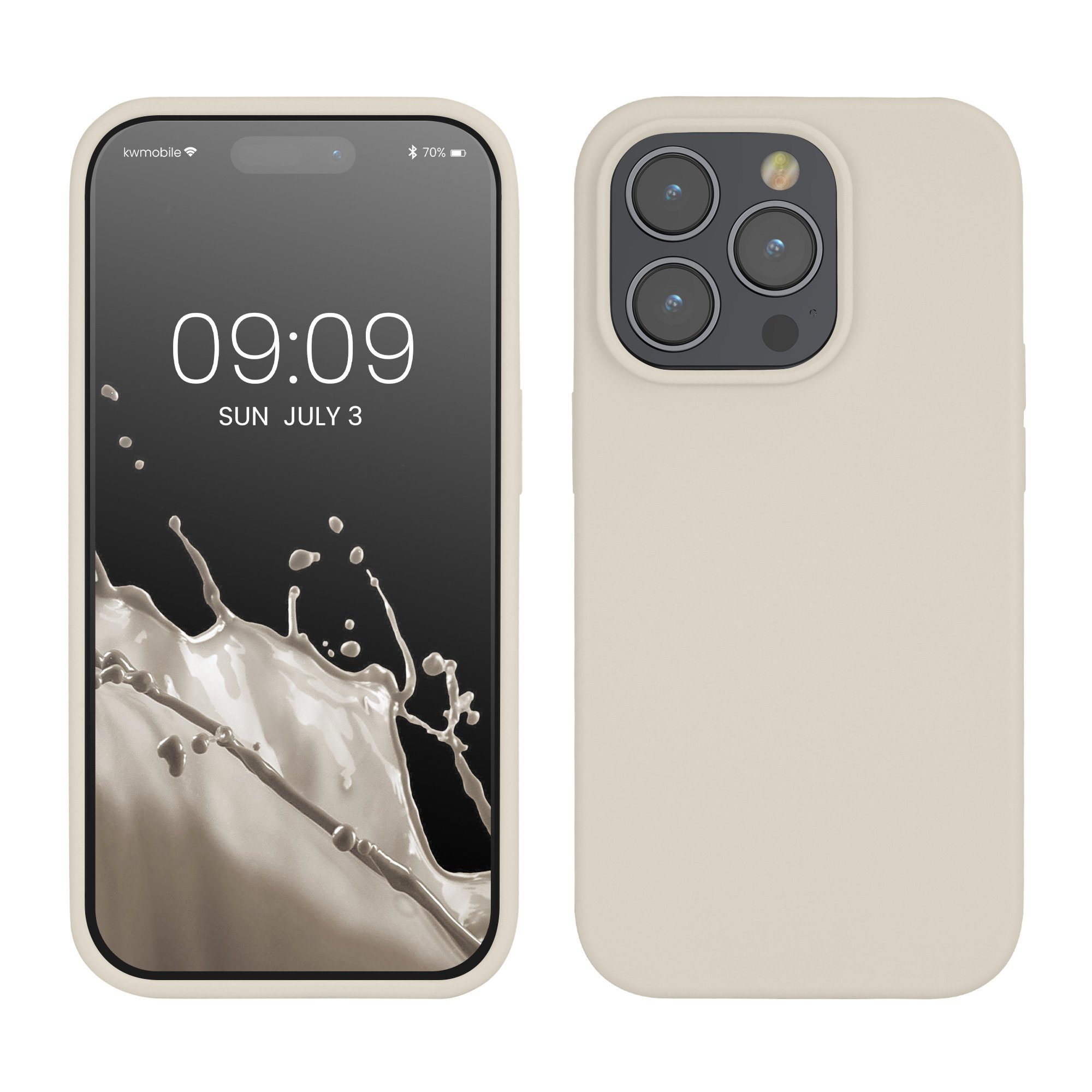 kwmobile Handyhülle Hülle für Apple iPhone 14 Pro, Hülle Silikon gummiert - Handyhülle - Handy Case Cover