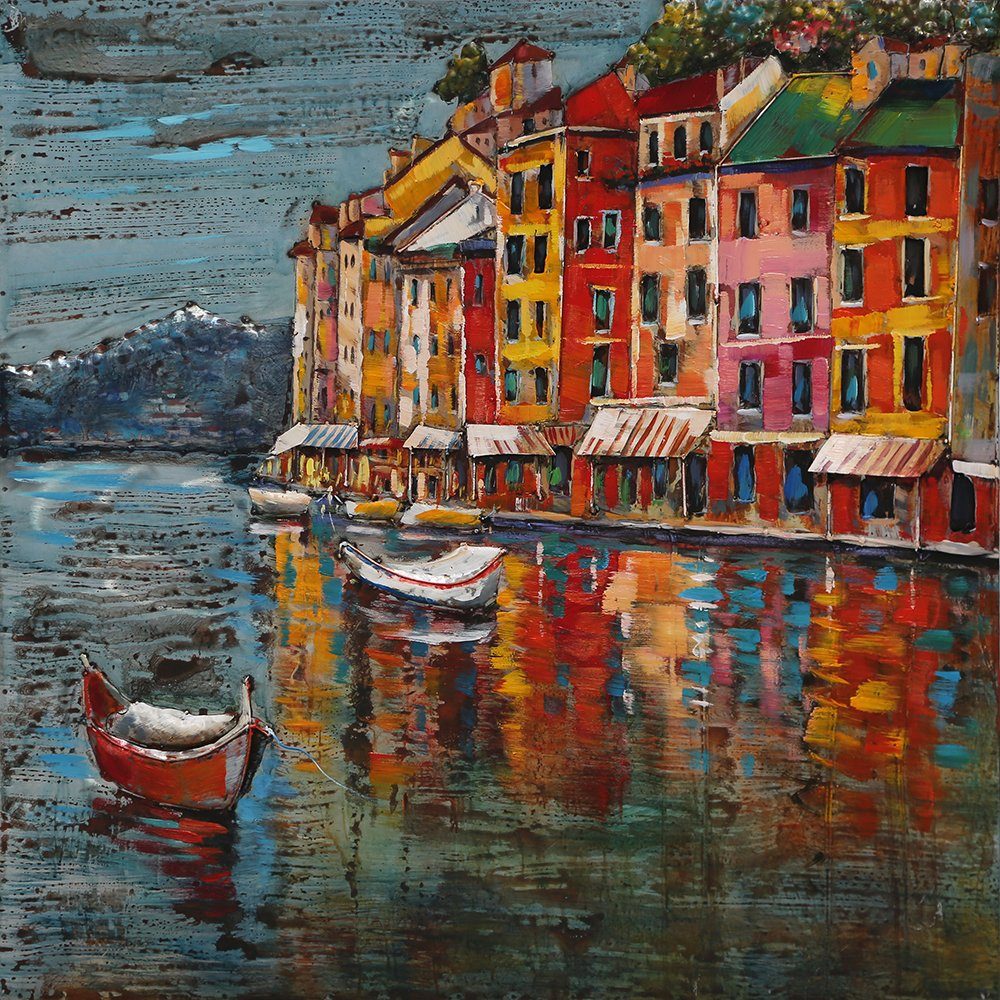 IDYL Metallbild Metallbild mit 3D-Effekt Motiv Venedig