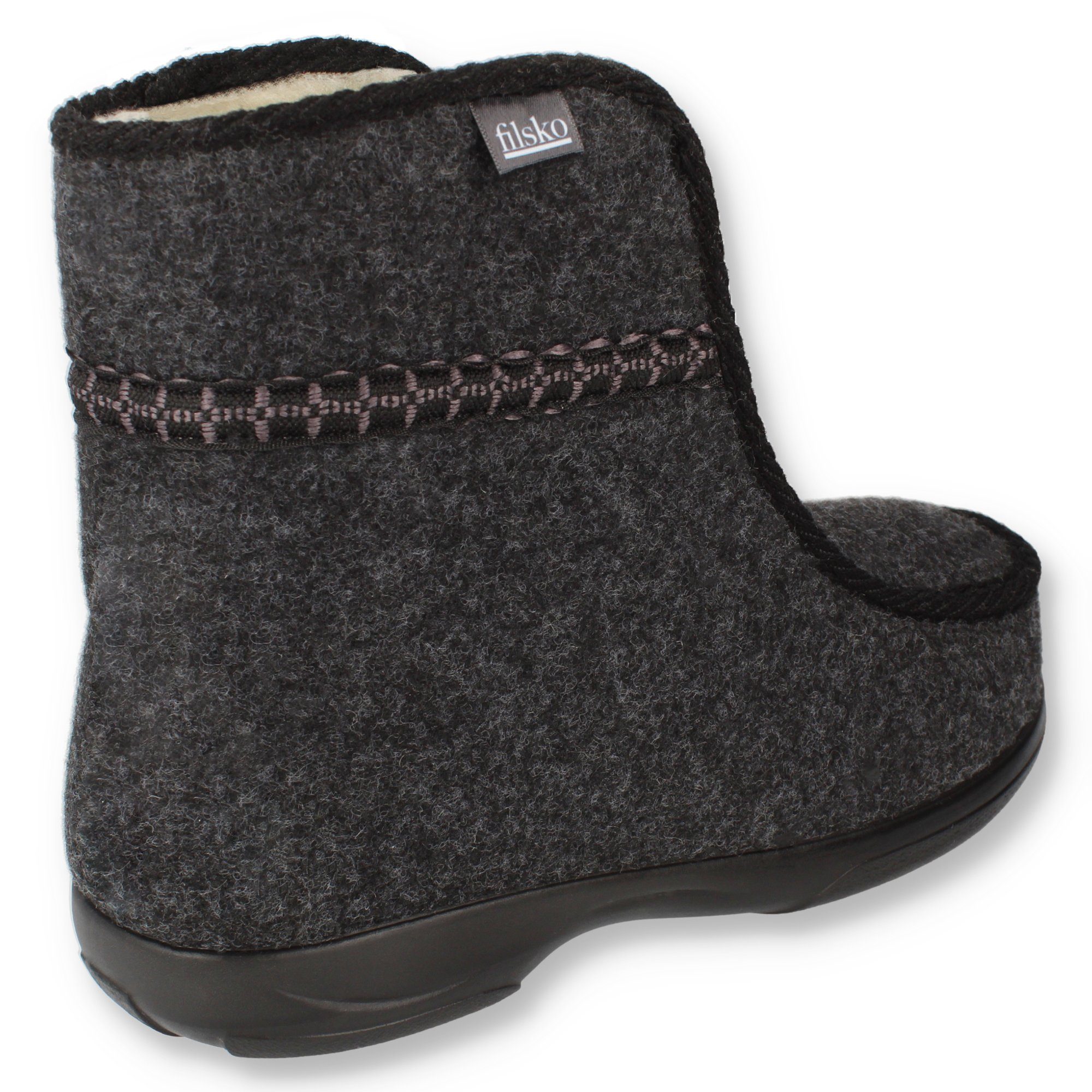 filsko Norrland Herren Winter Stiefel Hausschuh HüttenSchuhe aus Filz – Bild 5 von 5