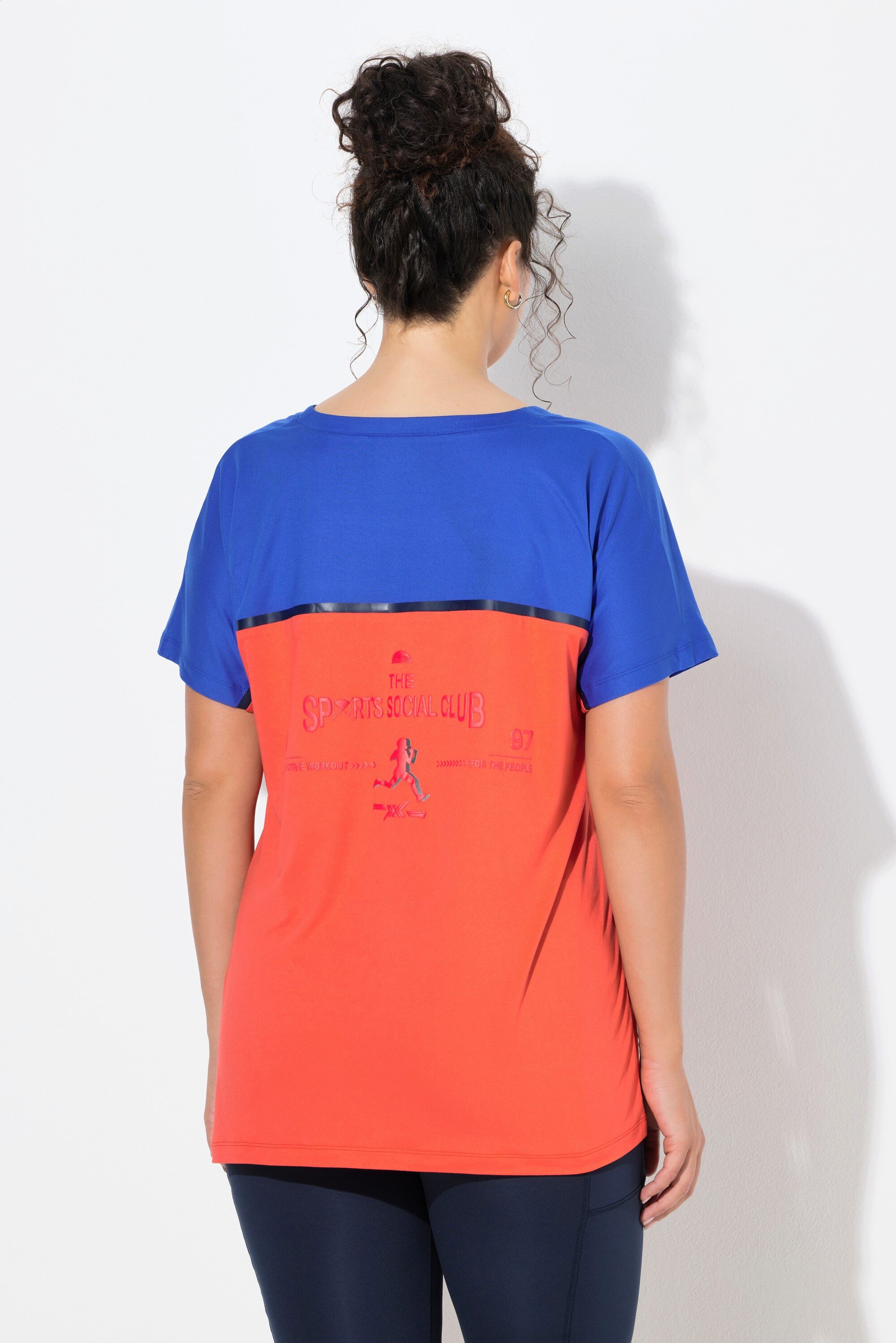 Ulla Popken T-Shirt Funktions-Shirt Oversized Carré-Ausschnitt Halbarm – Bild 3 von 4