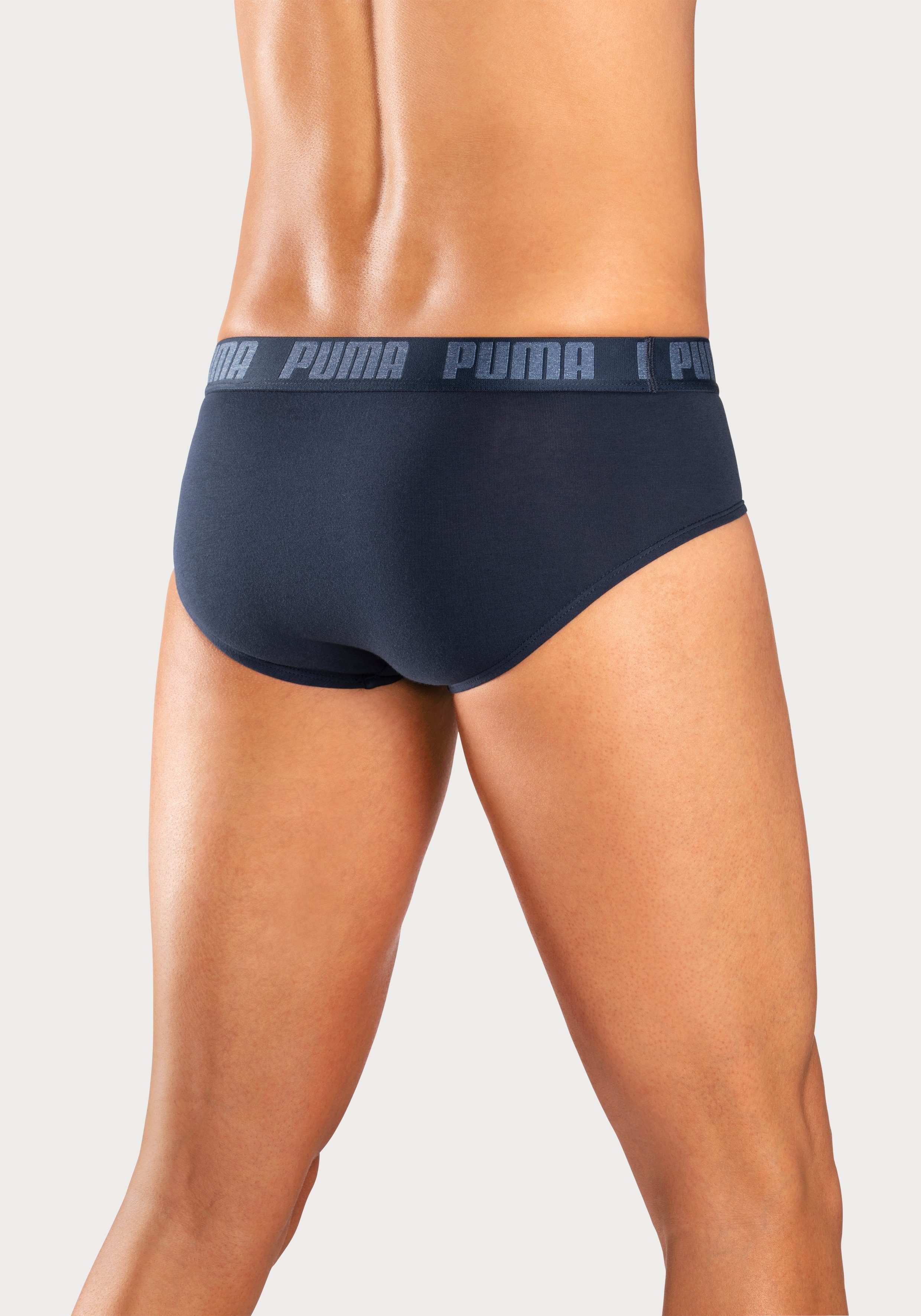PUMA Slip PUMA MEN EVERYDAY BRIEFS (2er Pack) mit Logobund