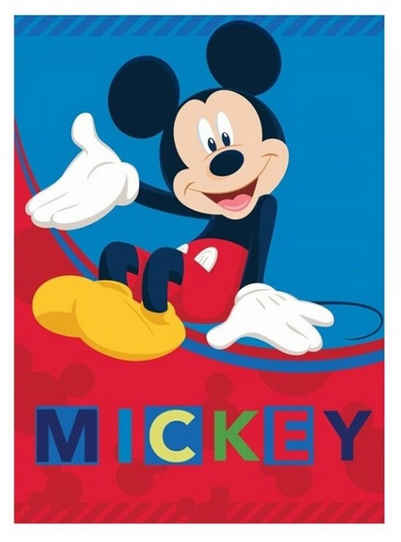 Kinderdecke Mickey Mouse - Kuscheldecke Fleecedecke - Größe 100x140 cm, empireposter