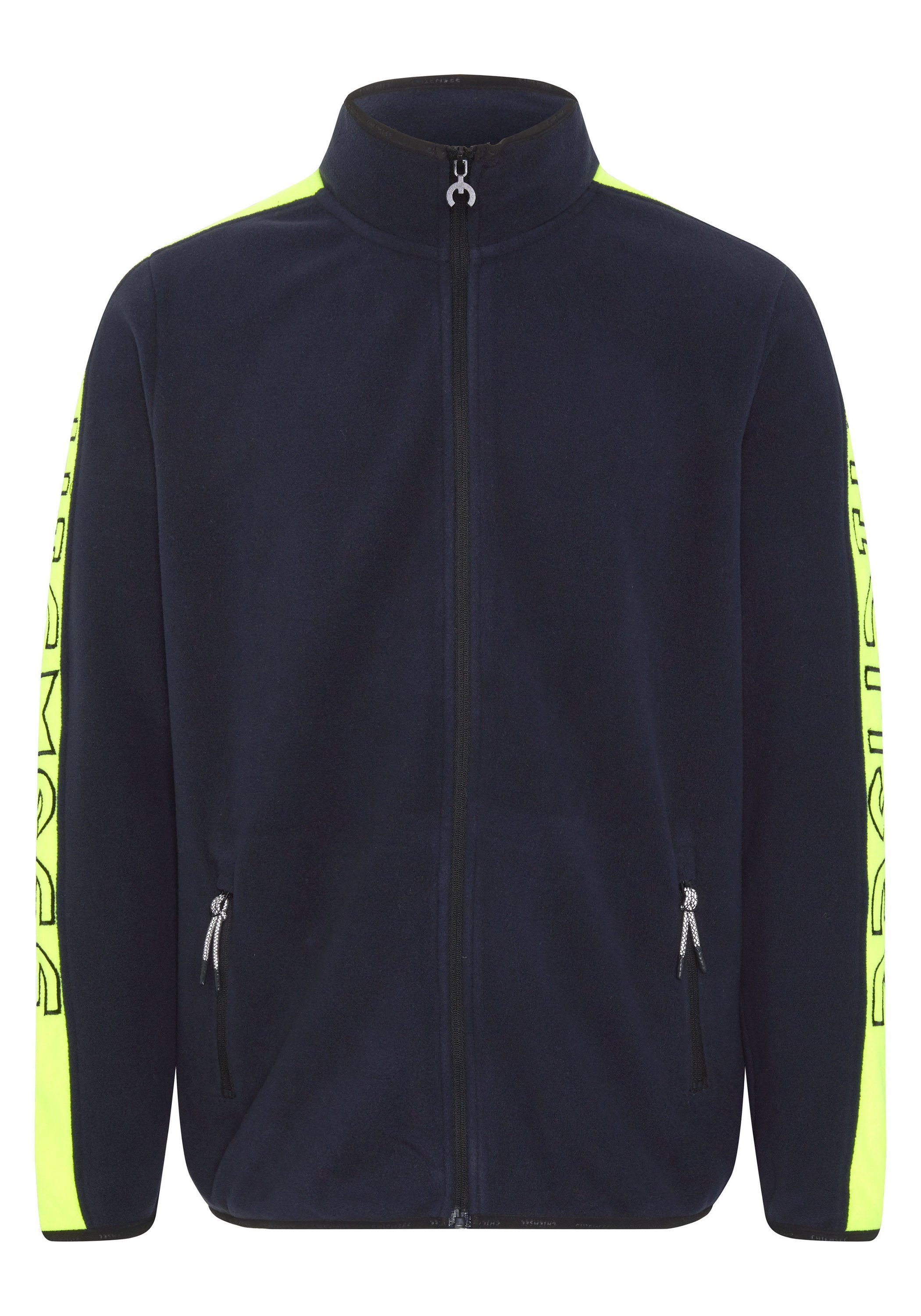 Chiemsee Fleecejacke Fleece-Jacke mit großem Schriftzug am Ärmel 1