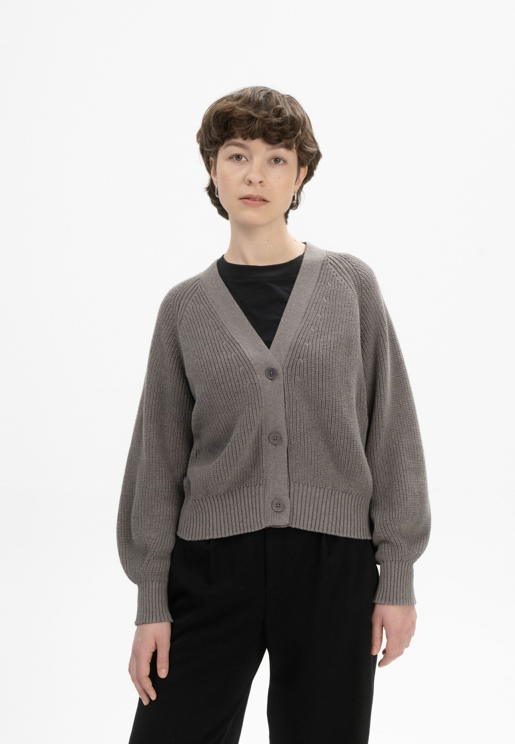 MELA Cardigan Damen Rippstrick Cardigan BHUMA günstig online kaufen