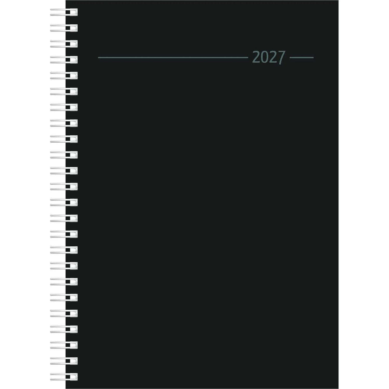 Taschenkalender Wochenplaner Balacron schwarz A5 Ringbuch 2027