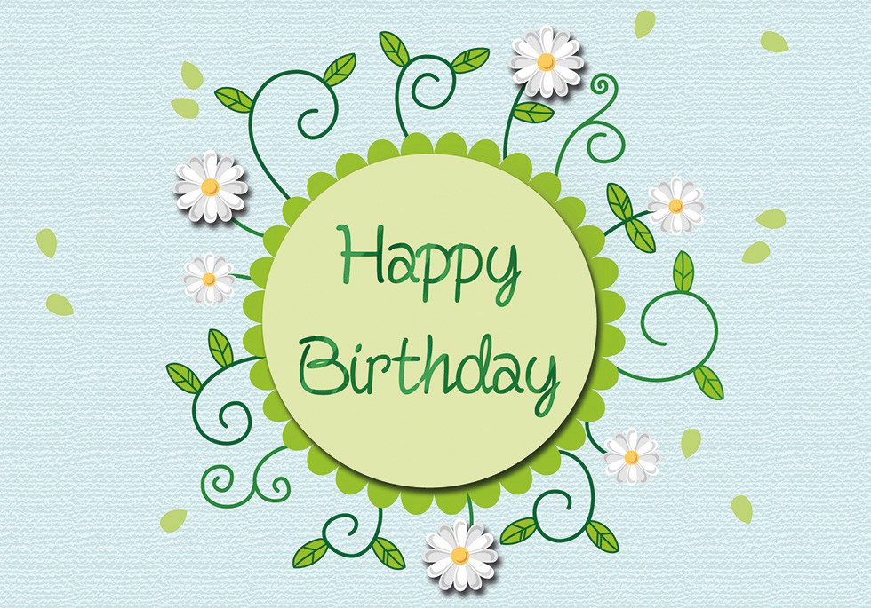 Grußkarten Geburtstag Glückwunschkarte im Format 115x17cm mit Umschlag uniq172