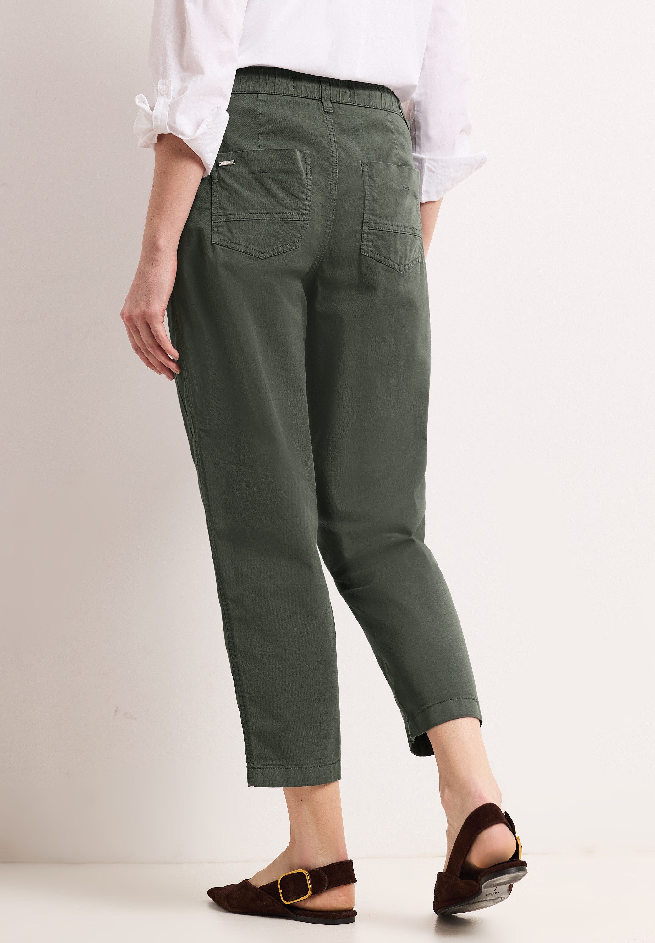 STREET ONE Stoffhose aus Baumwolle mit Stretchanteil günstig online kaufen