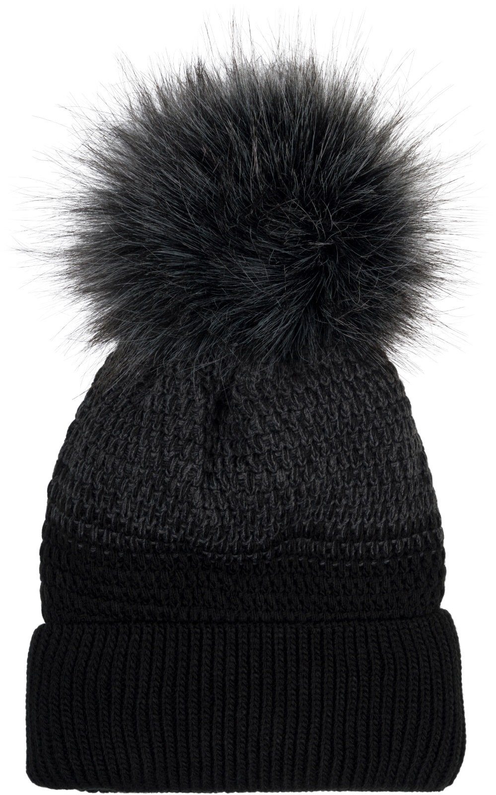 styleBREAKER Bommelmütze Strick Bommelmütze mit Farbverlauf (1-St) günstig online kaufen