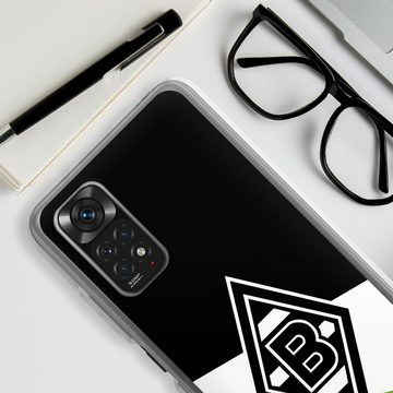 DeinDesign Handyhülle Borussia Mönchengladbach Gladbach Offizielles Lizenzprodukt, Xiaomi Redmi Note 11 4G Silikon Hülle Bumper Case Handy Schutzhülle