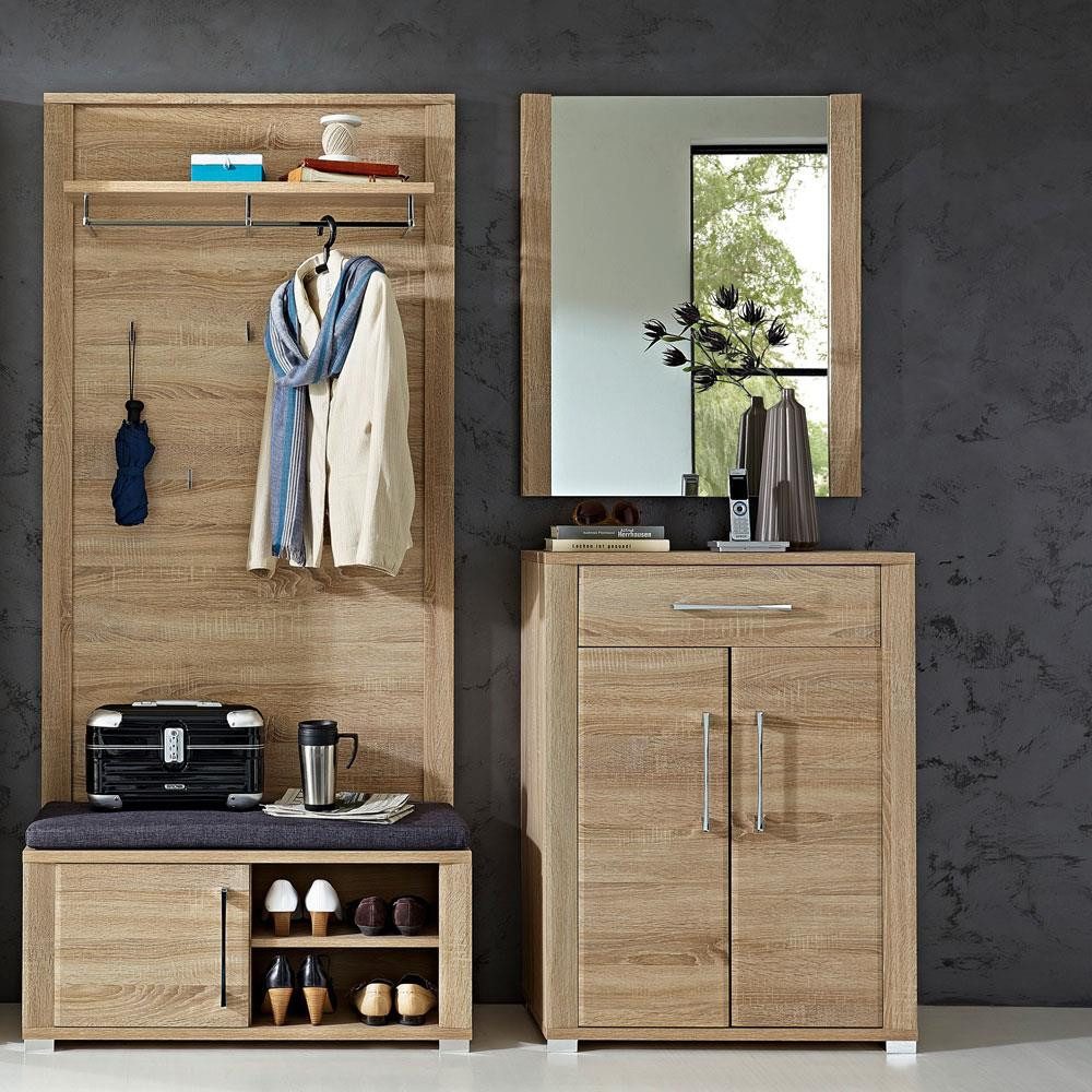 Lomadox Garderoben-Set GOCH-36, (Spar-Set, 4-St), Sonoma günstig online kaufen