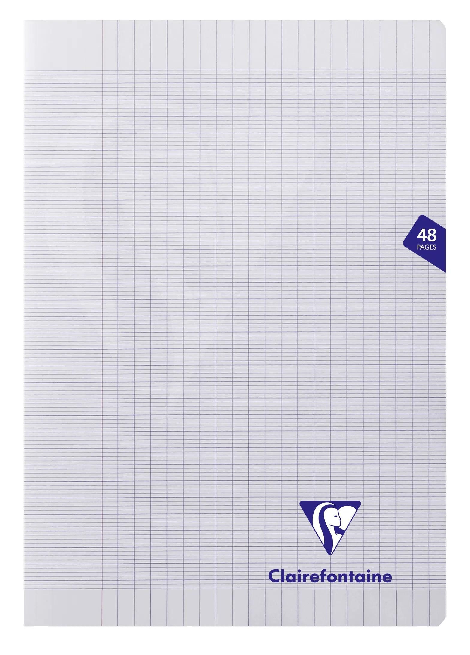 CLAIREFONTAINE Notizbuch 10x Heft A4 24 Blatt 90g, französische Lineatur Farblos 393101C