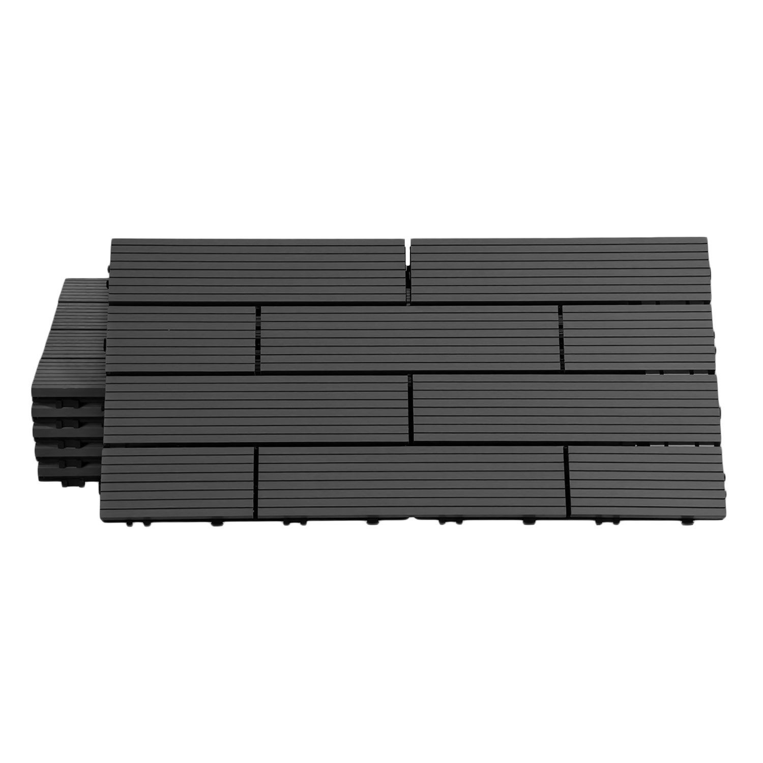 Clanmacy Terrassendielen Terrassenfliesen 30x60cm mit Klicksystem für Terrasse, Pool und Balkon, BxL: je 30x60 cm, (36-St)