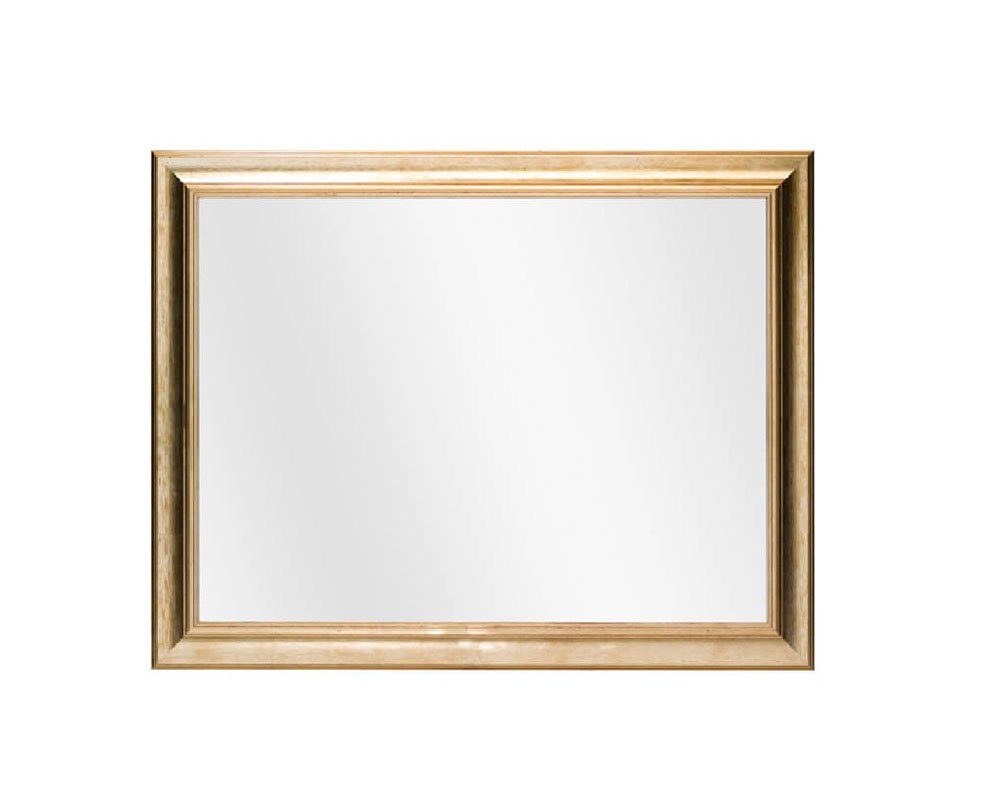 Rahmen Blattgold), ASR 73cm außen: Rahmendesign x (Spiegel 3cm glatt, Modell Wandspiegel x Genua 93cm