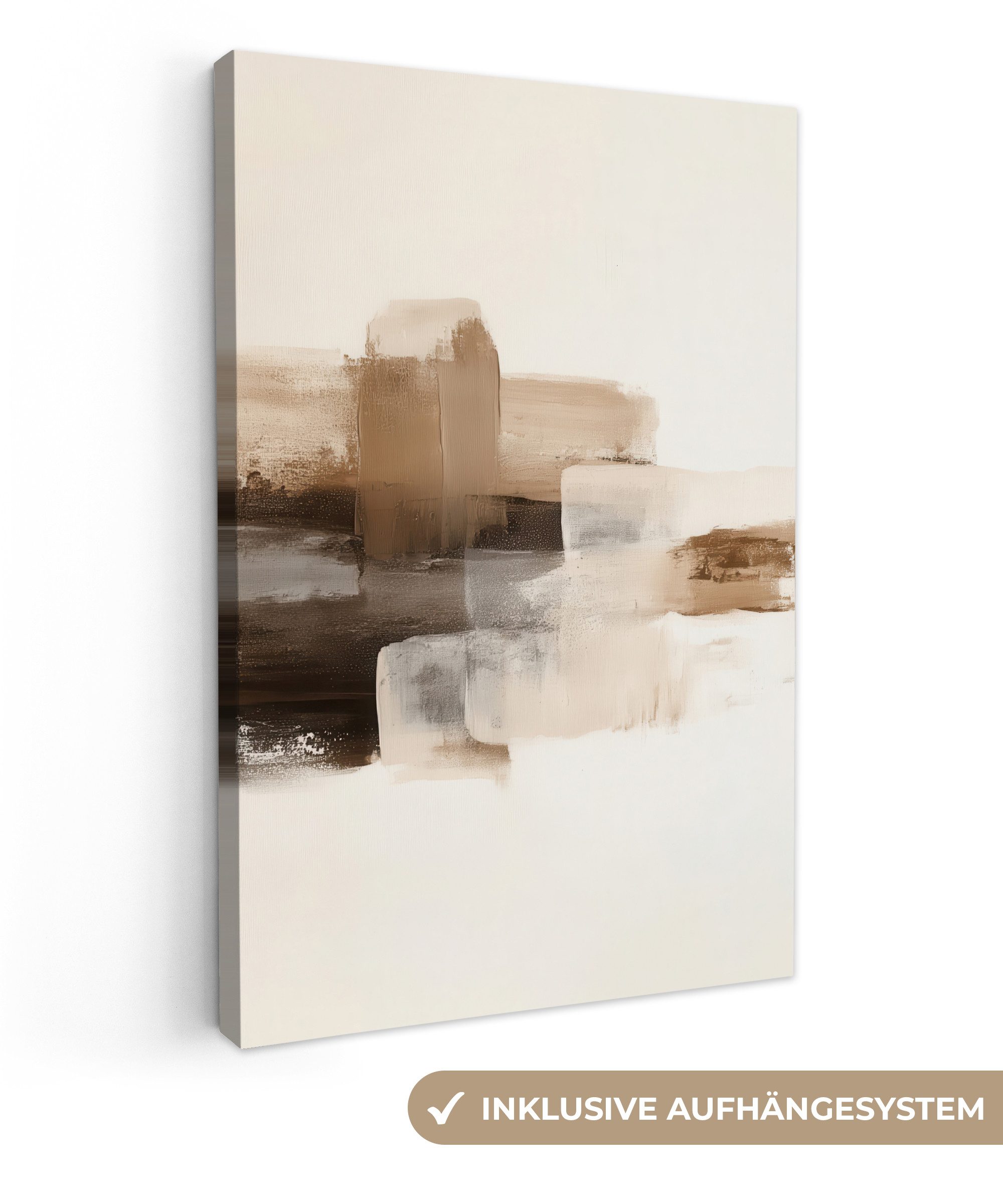 OneMillionCanvasses® Leinwandbild Pinselstriche - Abstrakte Landschaft - Ru günstig online kaufen
