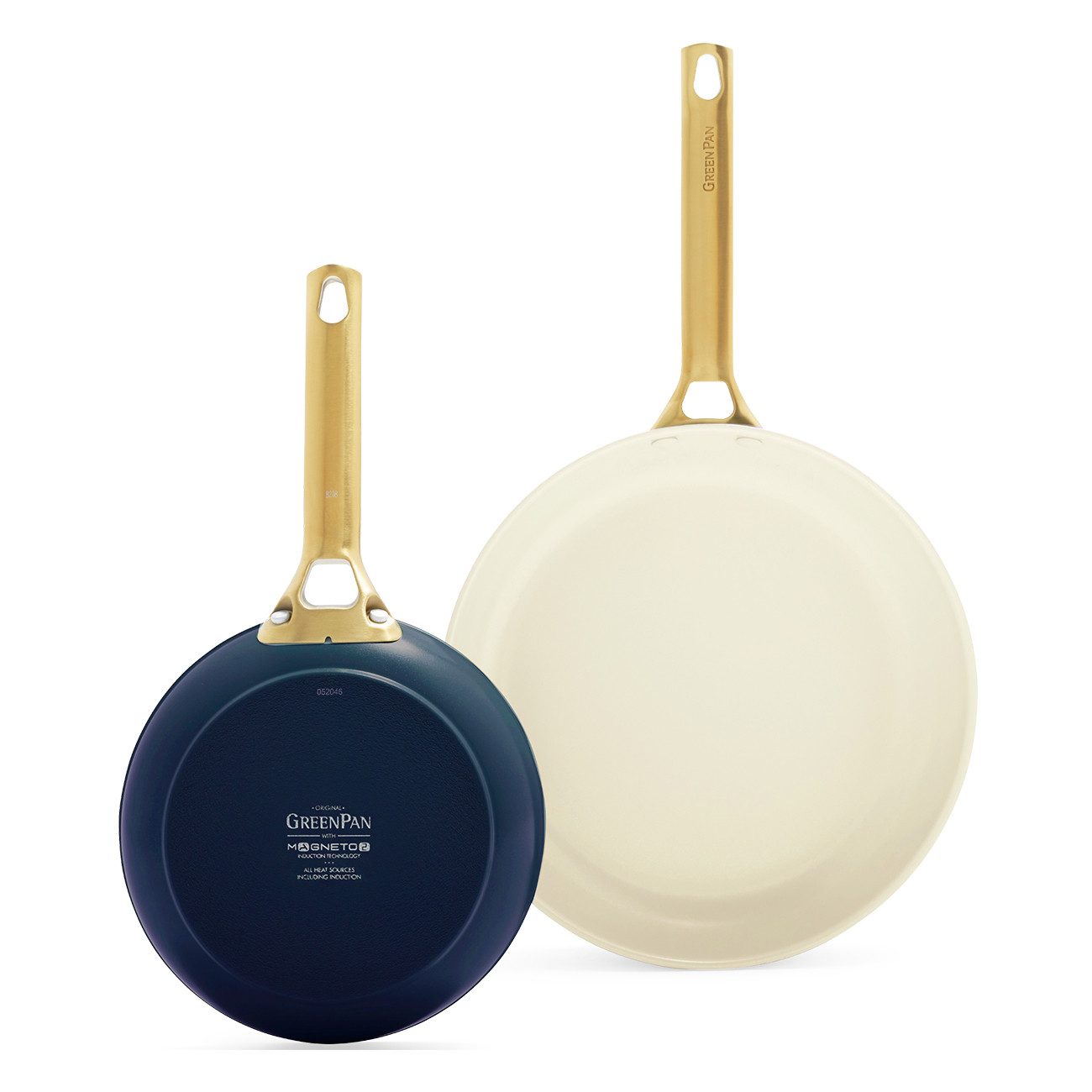GREENPAN Pfannen-Set Padova Reserve 2-tlg., Pfannen-Set, 20 cm & 26 cm, Spülmaschinenfest, Aluminium, Kratzfest, Keramik, alle Herdarten, Backofengeeignet Ø 20+26 cm