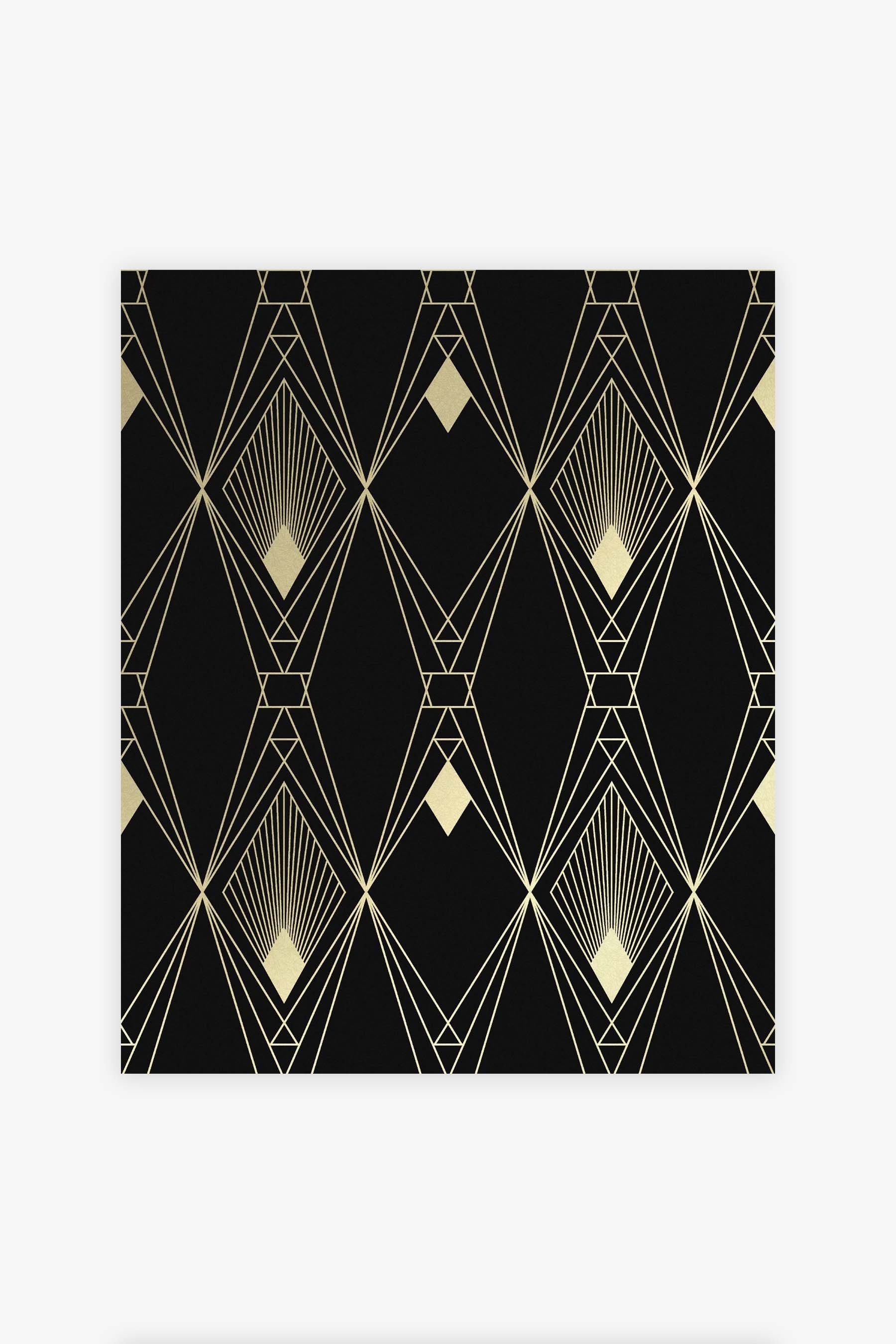 Next Vliestapete DECO GEOMETRIC Vliestapete 10mx52cm, texturiert, 3D-Optik, (1 St), Deko Geometrisch schwarz 10mx52cm