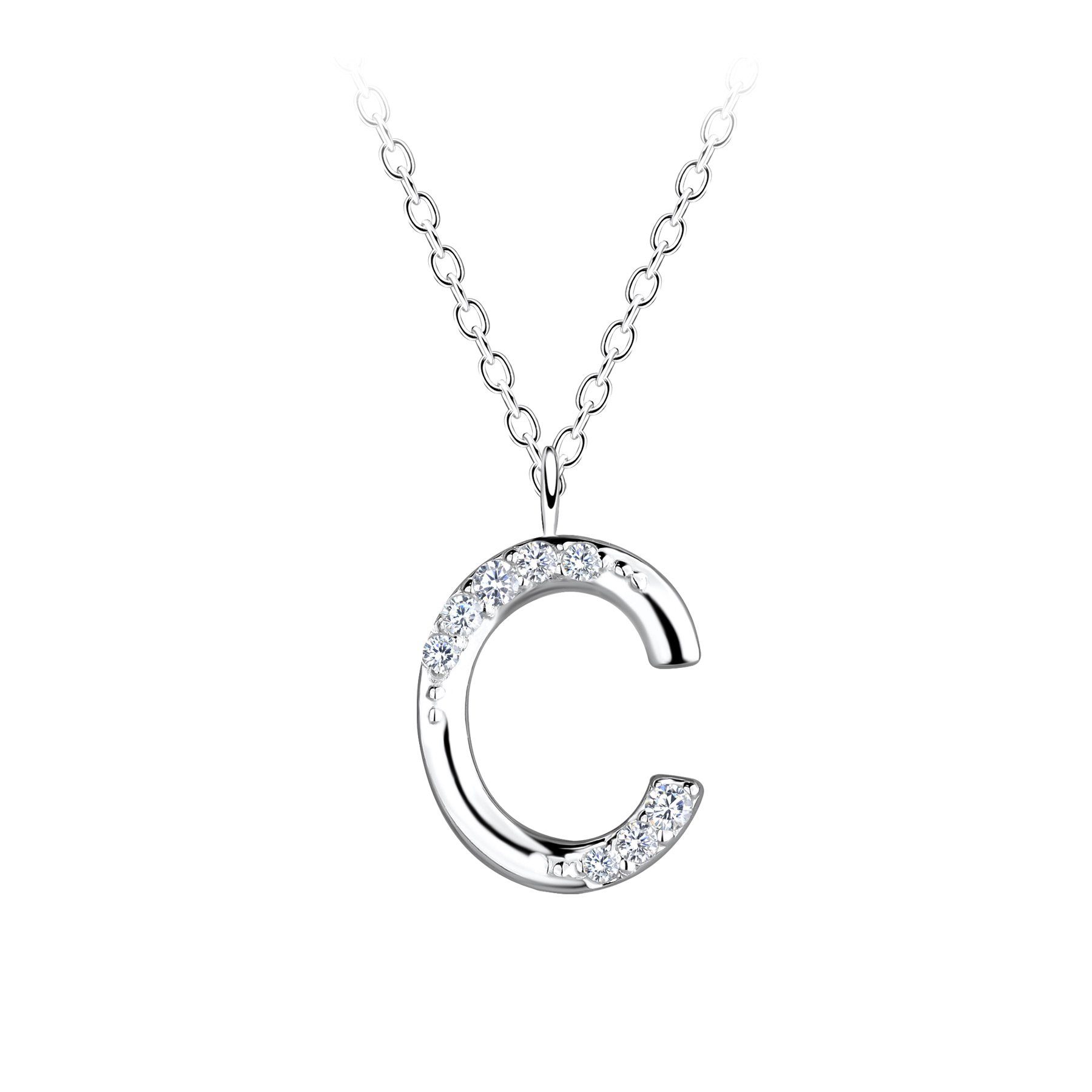 ALEXANDER YORK Kette mit Anhänger C, 2-tlg., 925 Sterling Silber günstig online kaufen