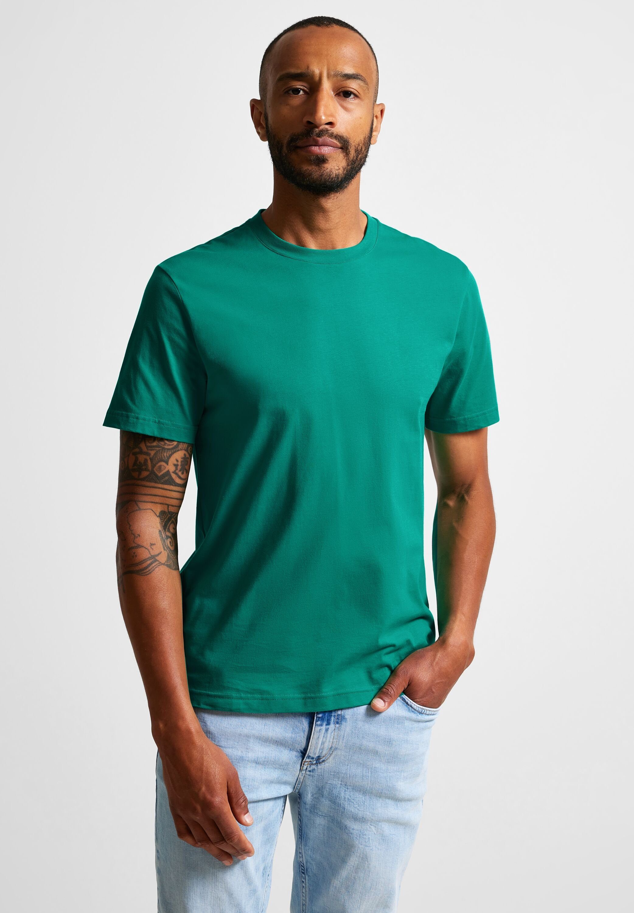 green ONE STREET irish T-Shirt MEN