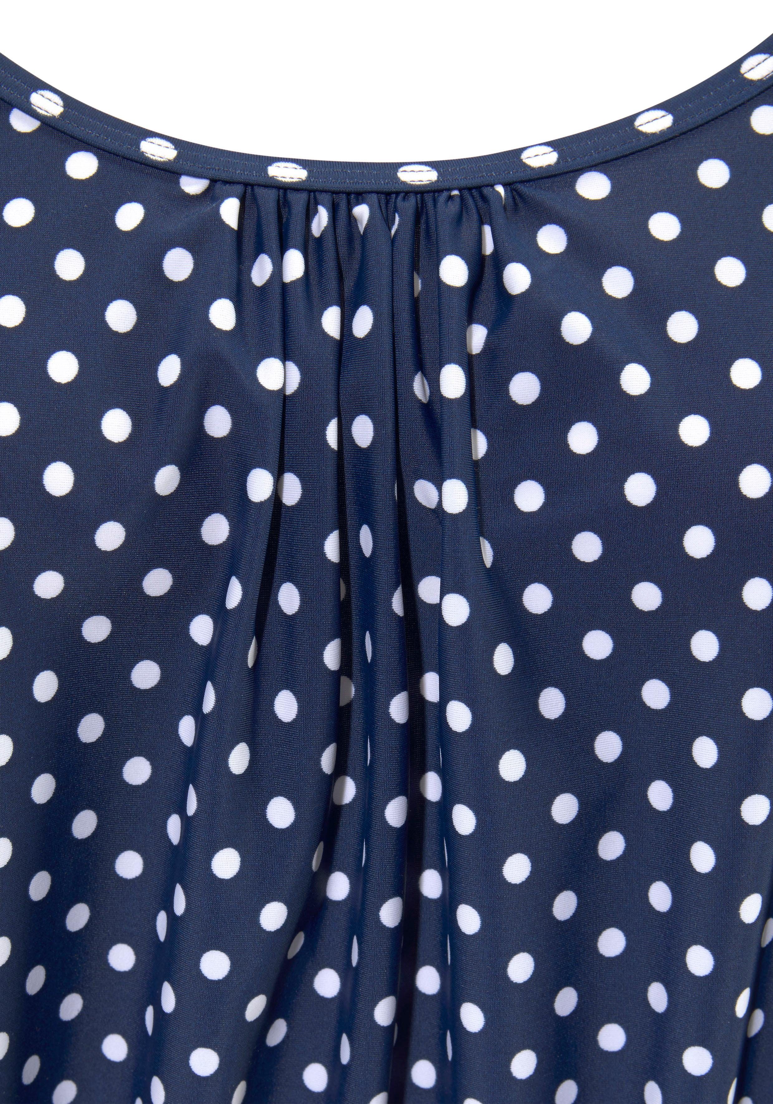 LASCANA Oversize-Tankini im modischen Pünktchen-Design