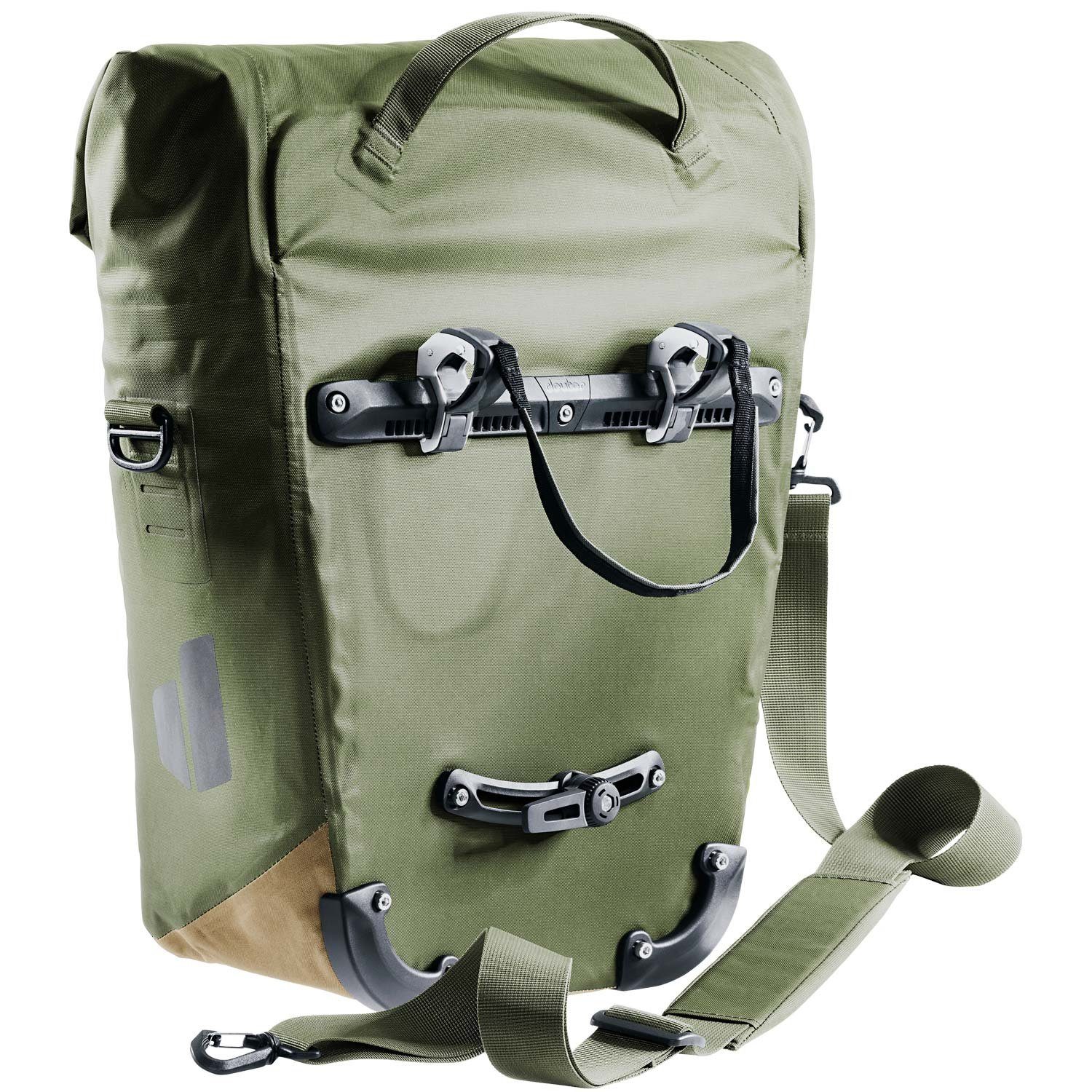 deuter Umhängetasche Deuter Fahrrad-/Gepäcktasche Mainhattan Khaki/Clay Stück), Reißverschluss (Stück, khaki-clay 17+10