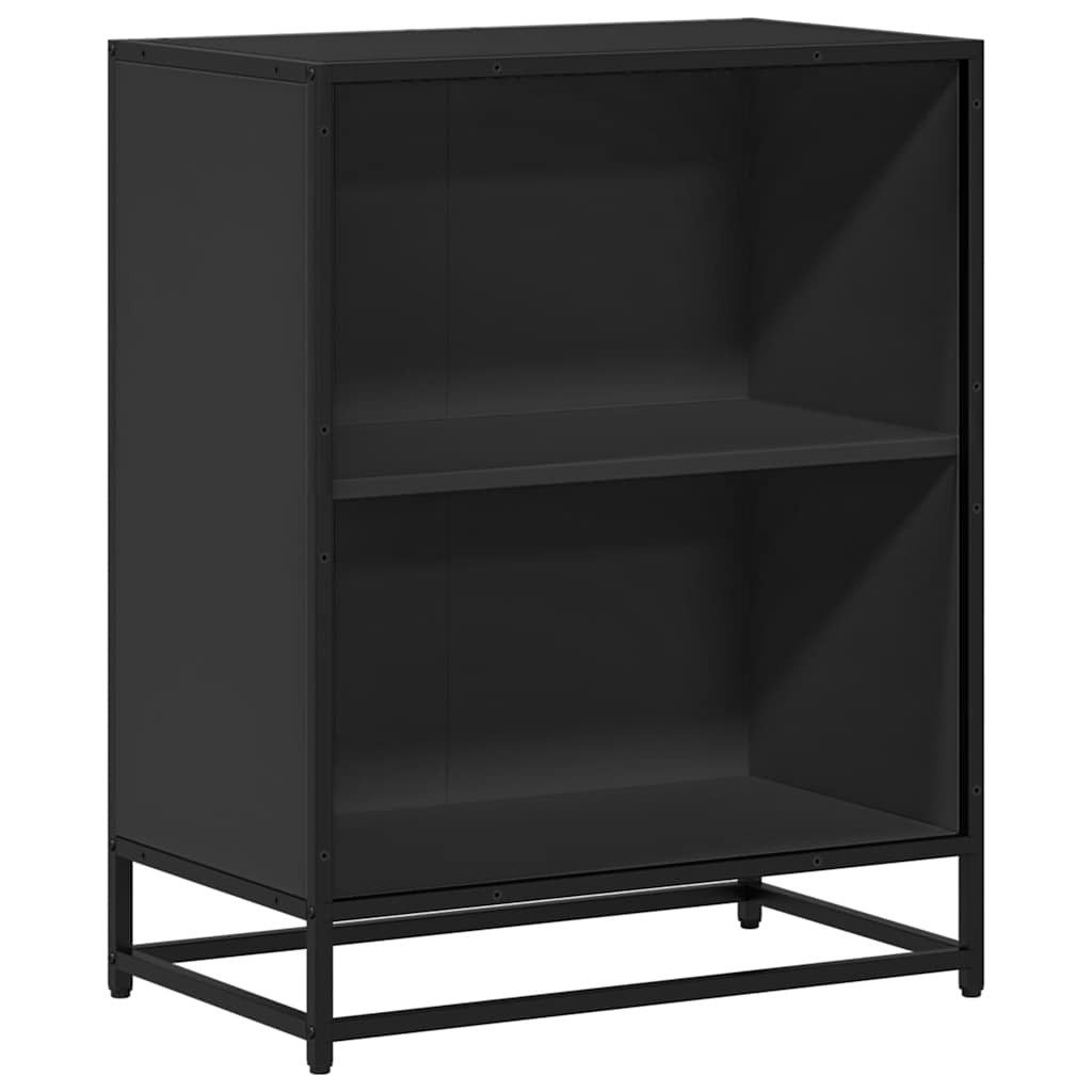 vidaXL Bücherregal Bücherregal Schwarz 60x35x76 cm Holzwerkstoff, 1-tlg. günstig online kaufen
