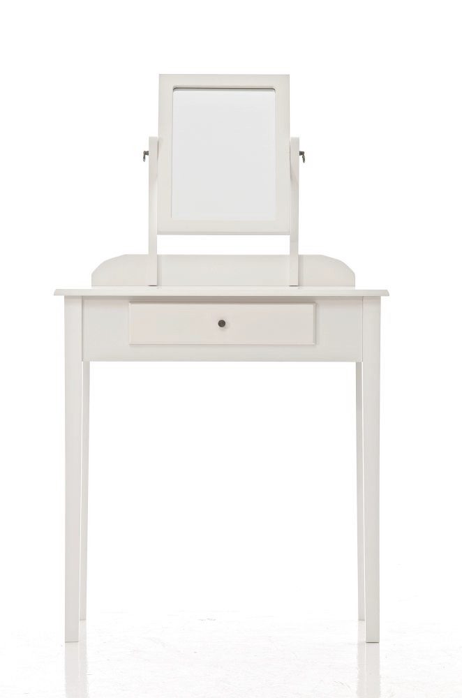 TPFLiving Schminktisch Dianora (Pflegeleicht und langlebig, Moderner Tisch mit praktischer Nutzung in stilvoller Optik), Maße (TxBxH): 41 x 72 x 76cm - Farbe: weiß